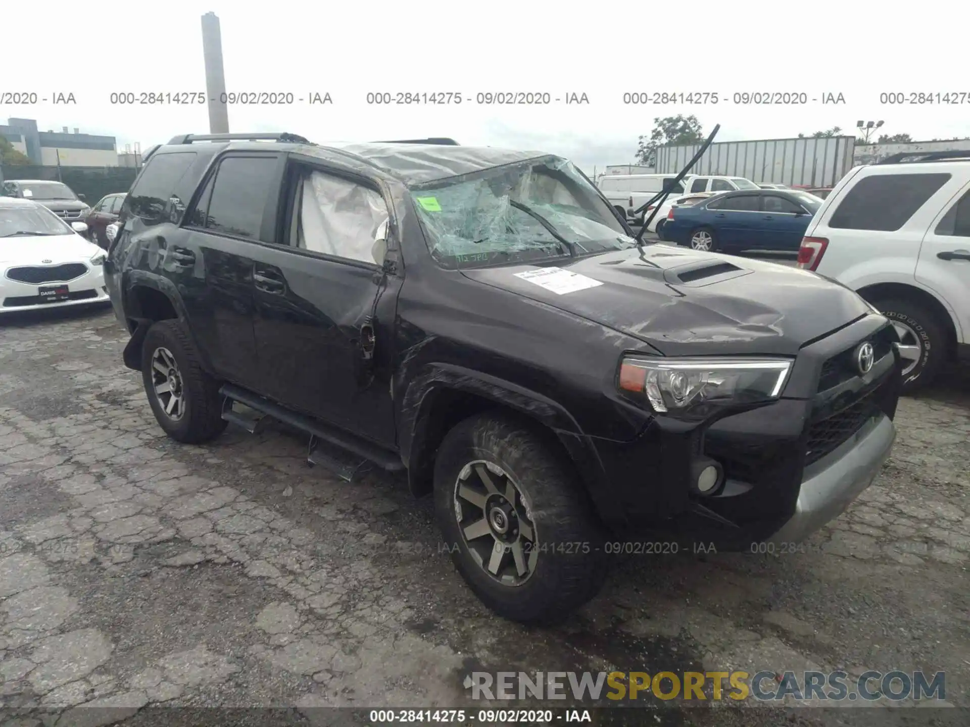 1 Photograph of a damaged car JTEBU5JR4K5662737 TOYOTA 4RUNNER 2019