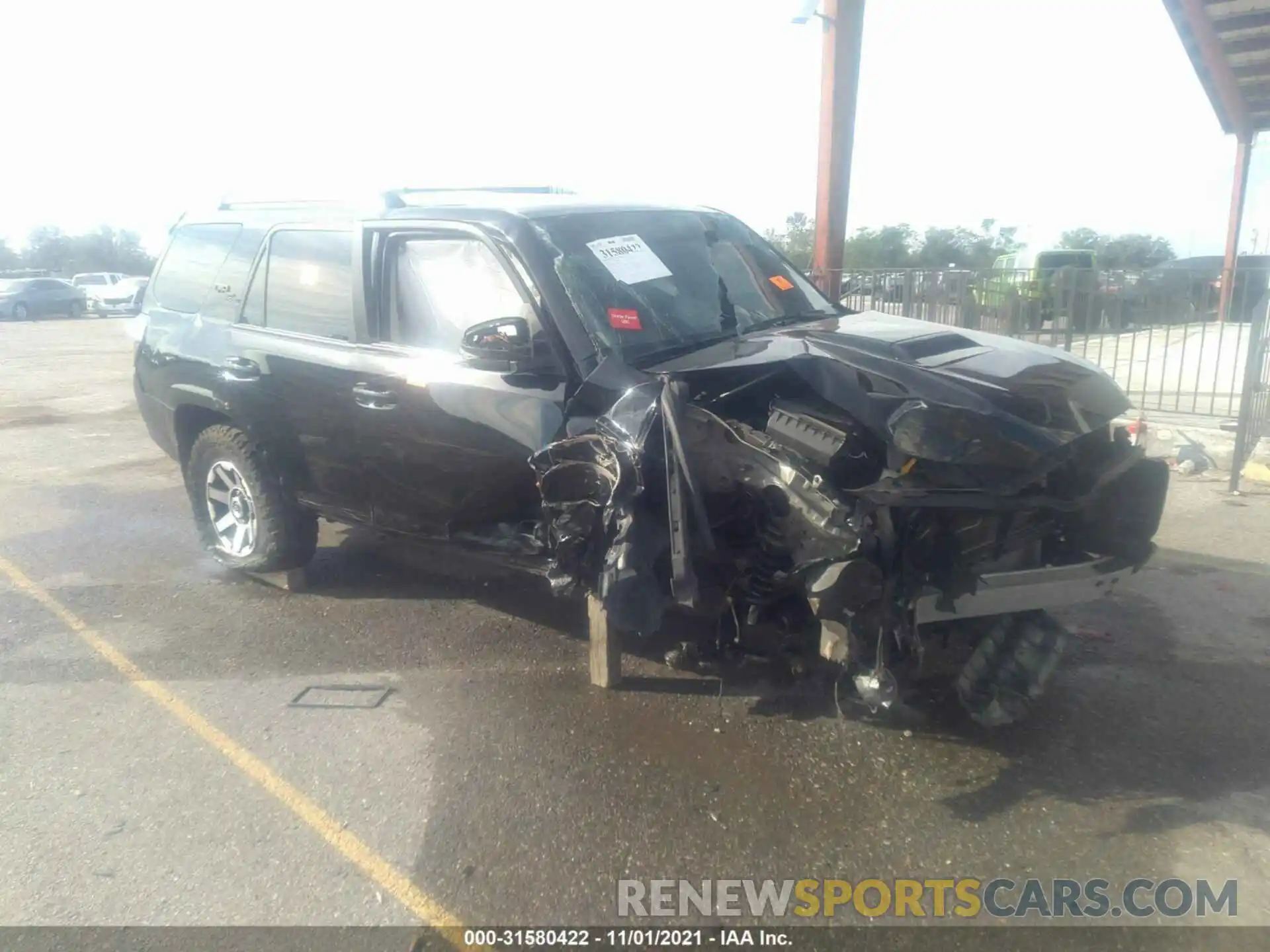 1 Photograph of a damaged car JTEBU5JR4K5665041 TOYOTA 4RUNNER 2019