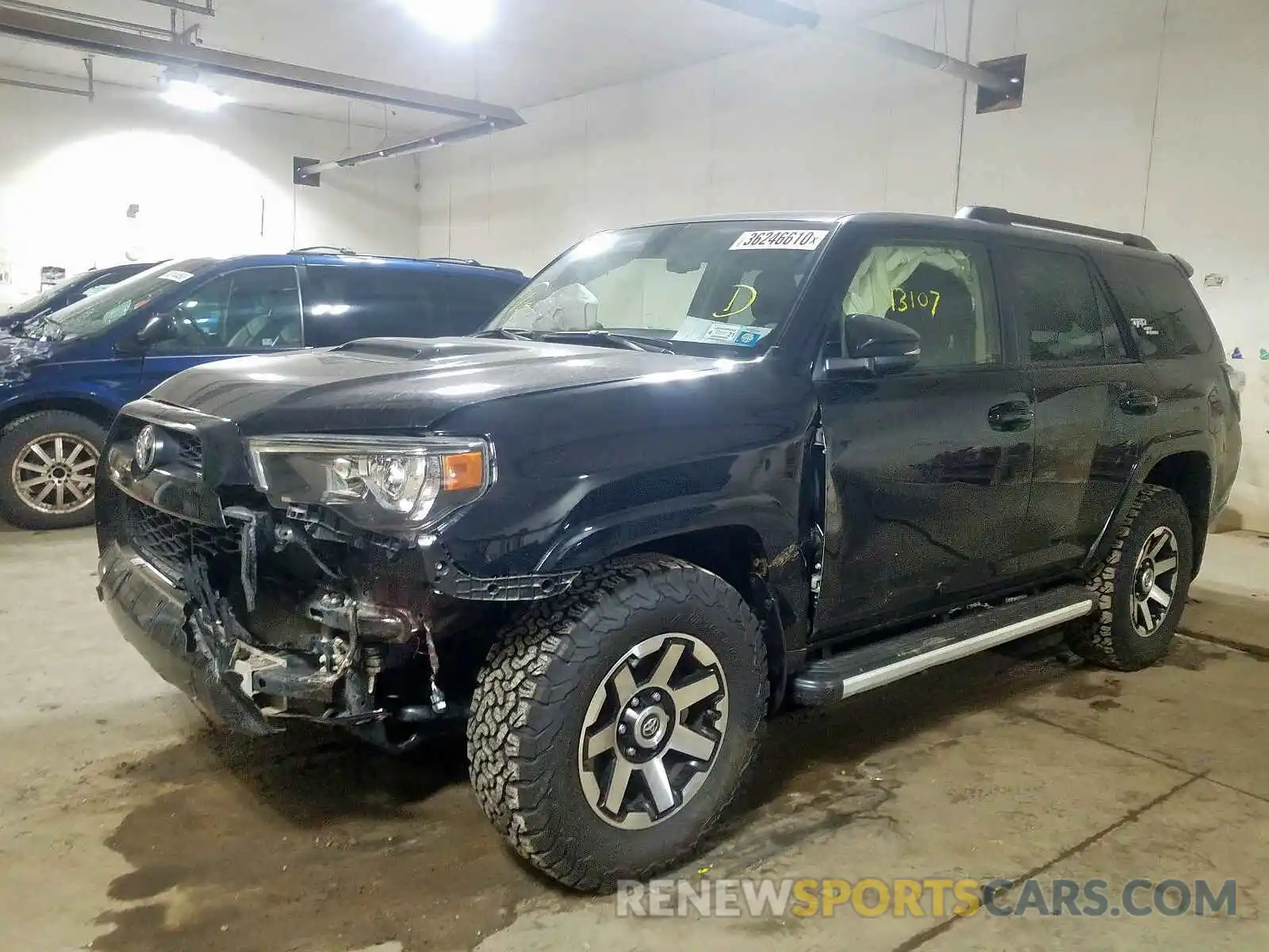 2 Photograph of a damaged car JTEBU5JR4K5671826 TOYOTA 4RUNNER 2019