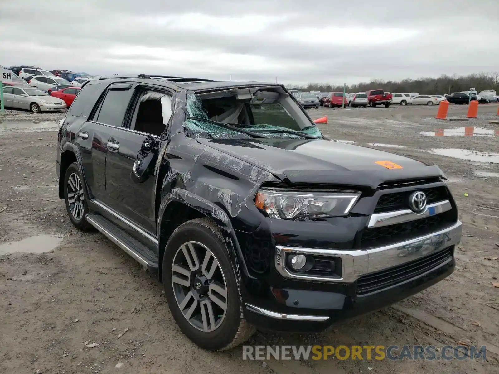 1 Photograph of a damaged car JTEBU5JR4K5673348 TOYOTA 4RUNNER 2019