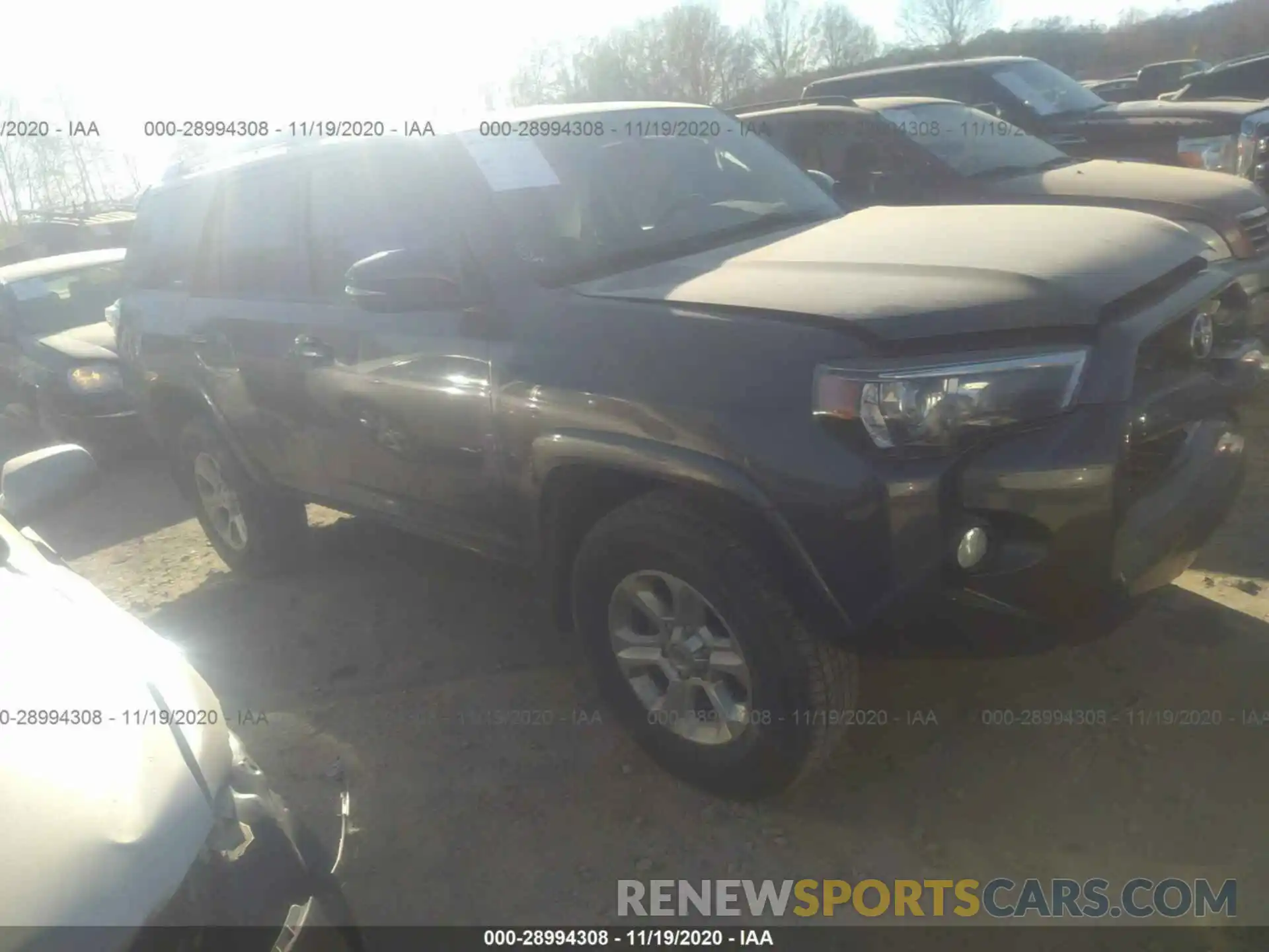 1 Photograph of a damaged car JTEBU5JR4K5673429 TOYOTA 4RUNNER 2019