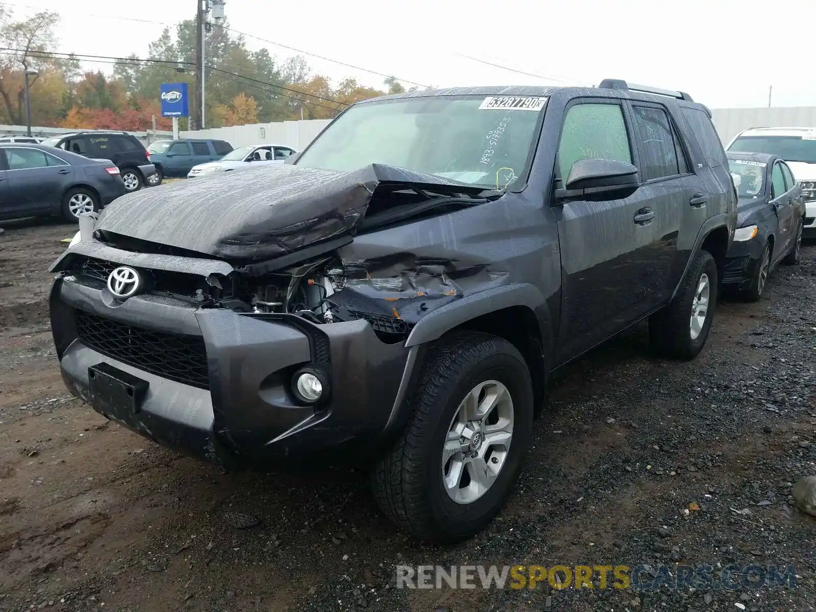 2 Photograph of a damaged car JTEBU5JR4K5673804 TOYOTA 4RUNNER 2019