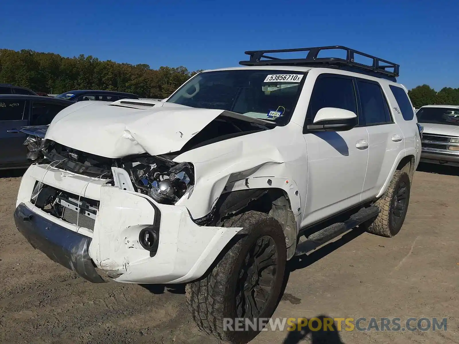 2 Photograph of a damaged car JTEBU5JR4K5674922 TOYOTA 4RUNNER 2019