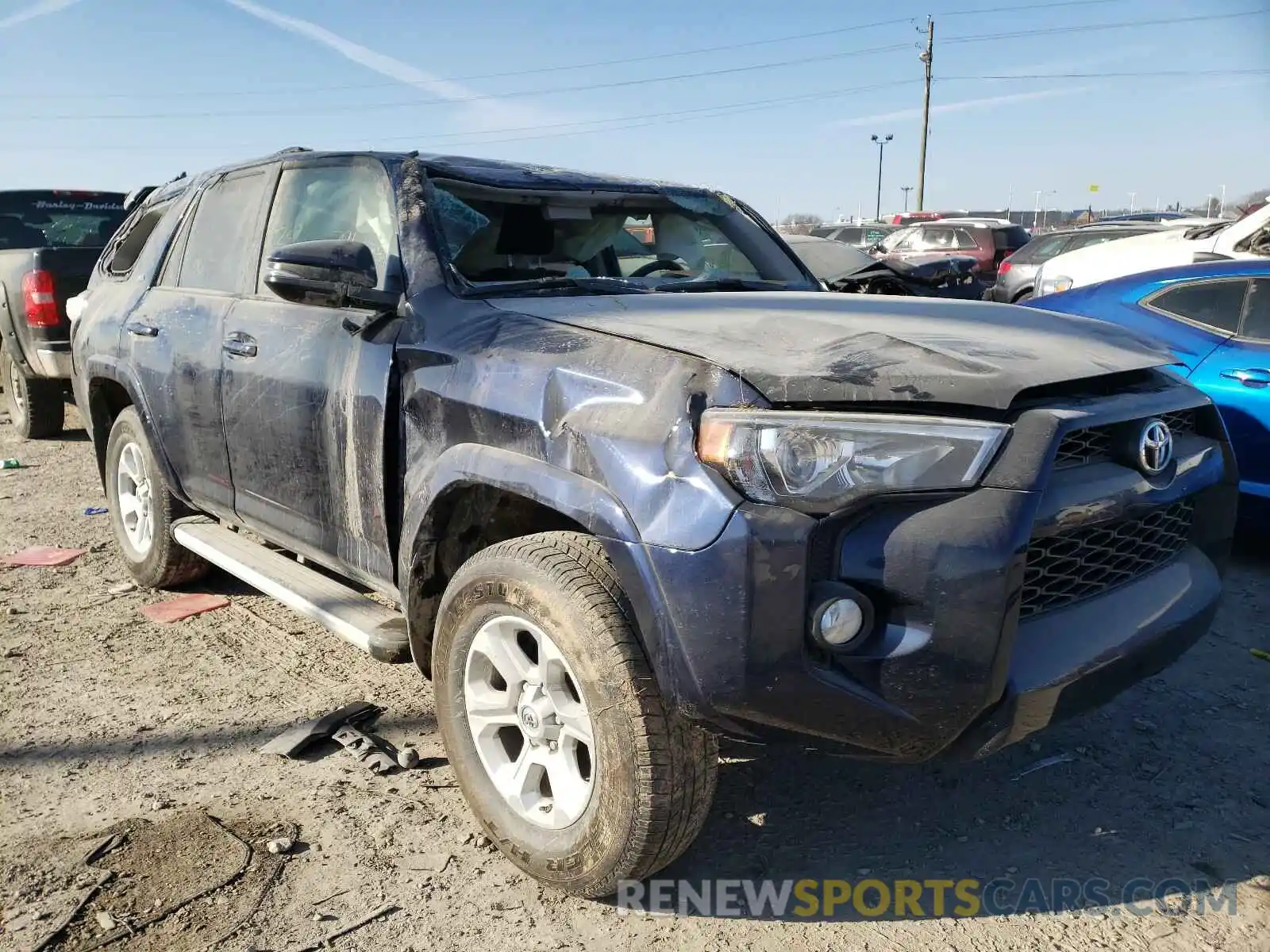 1 Photograph of a damaged car JTEBU5JR4K5679229 TOYOTA 4RUNNER 2019