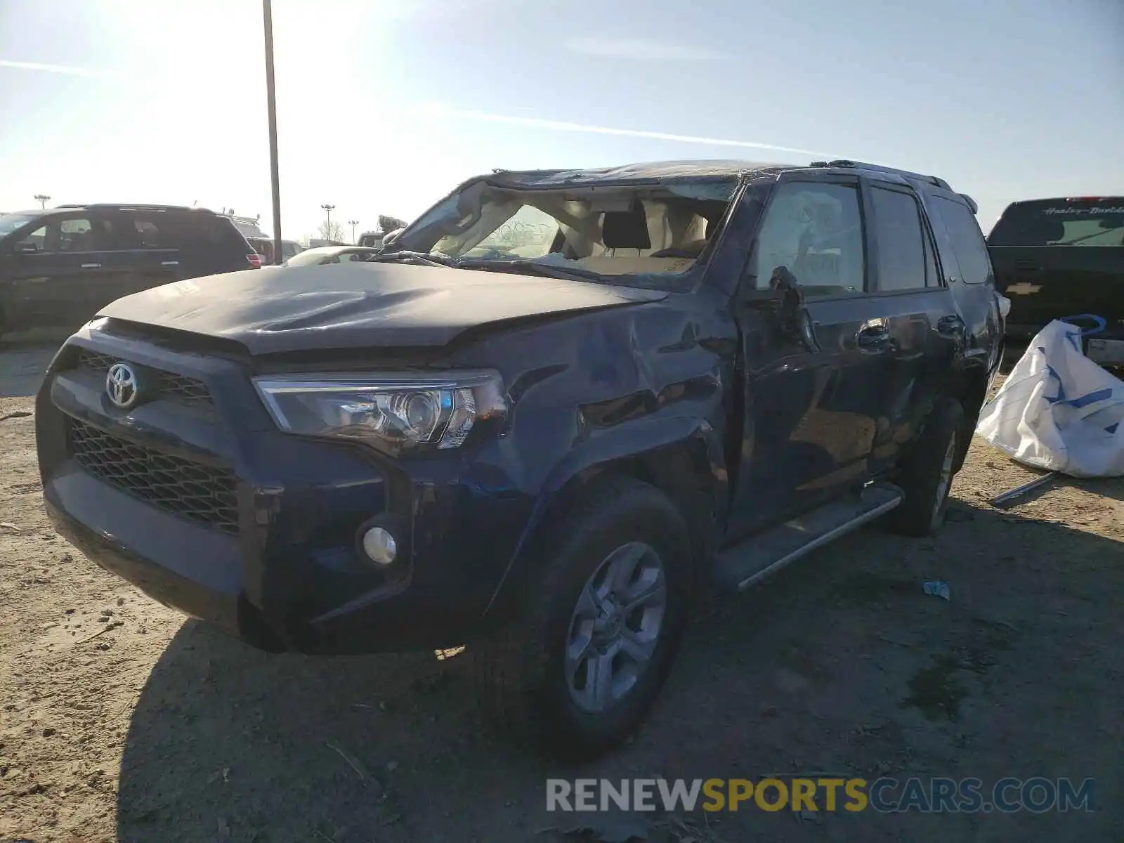 2 Photograph of a damaged car JTEBU5JR4K5679229 TOYOTA 4RUNNER 2019