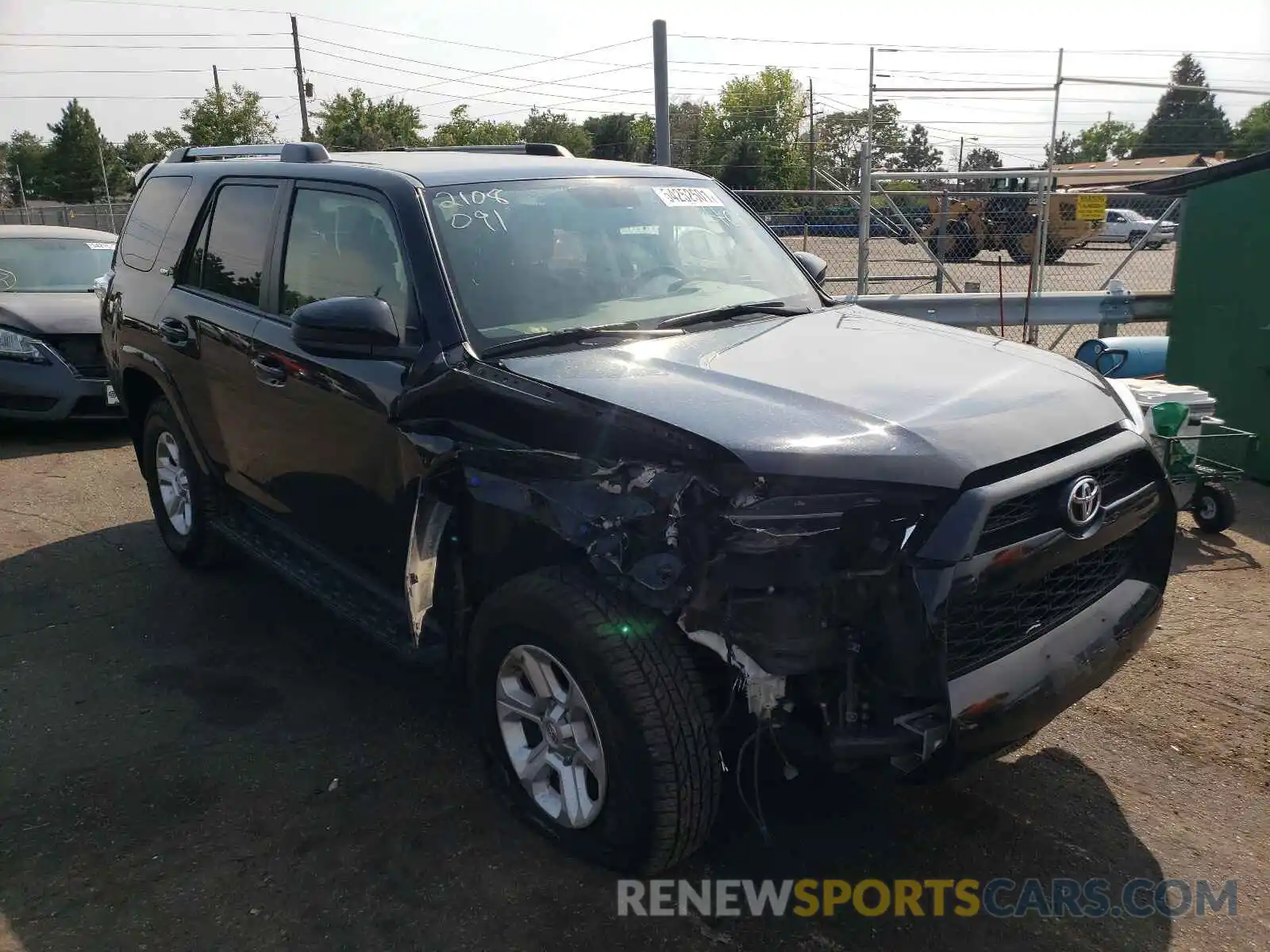 1 Photograph of a damaged car JTEBU5JR4K5680316 TOYOTA 4RUNNER 2019