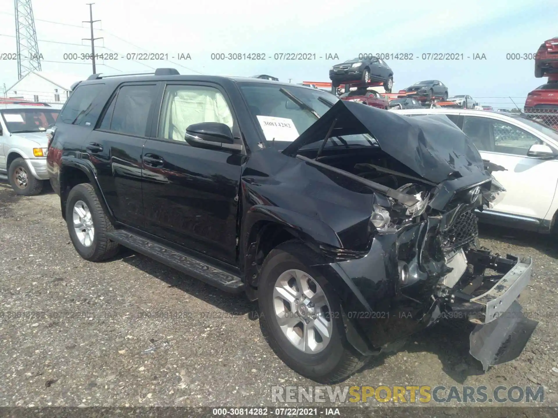 1 Photograph of a damaged car JTEBU5JR4K5680834 TOYOTA 4RUNNER 2019