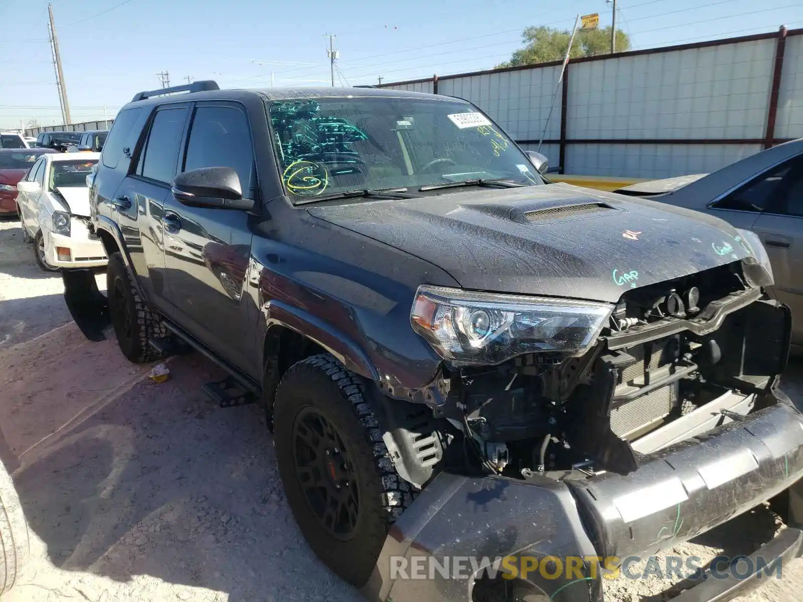 1 Photograph of a damaged car JTEBU5JR4K5681465 TOYOTA 4RUNNER 2019