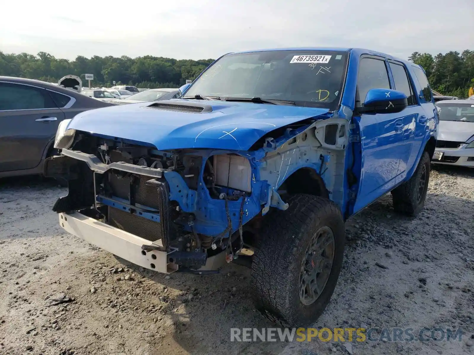 2 Photograph of a damaged car JTEBU5JR4K5690652 TOYOTA 4RUNNER 2019