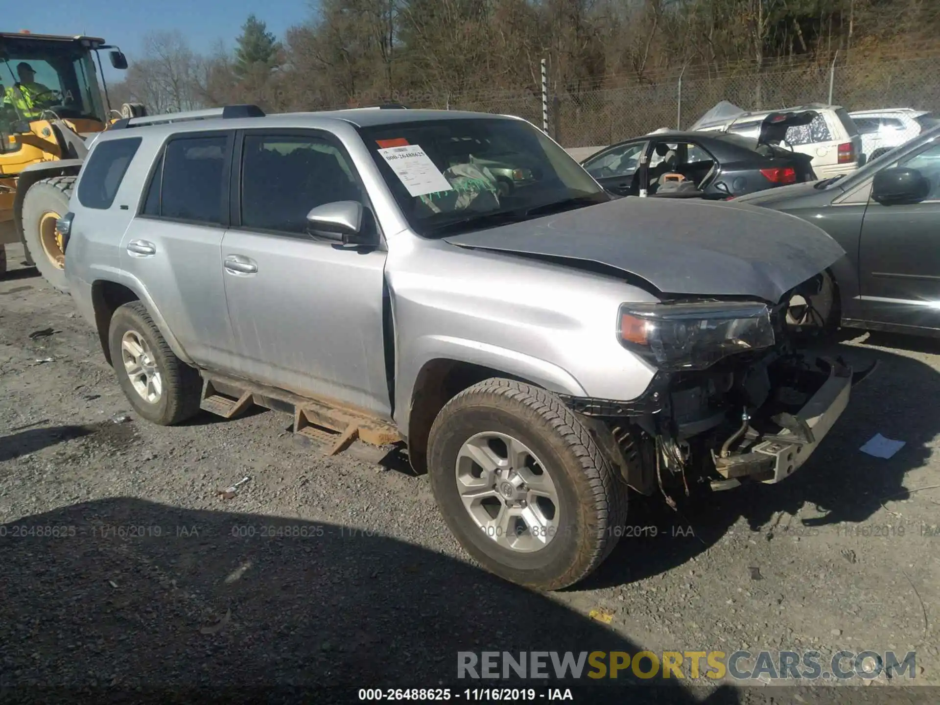 1 Photograph of a damaged car JTEBU5JR4K5691476 TOYOTA 4RUNNER 2019