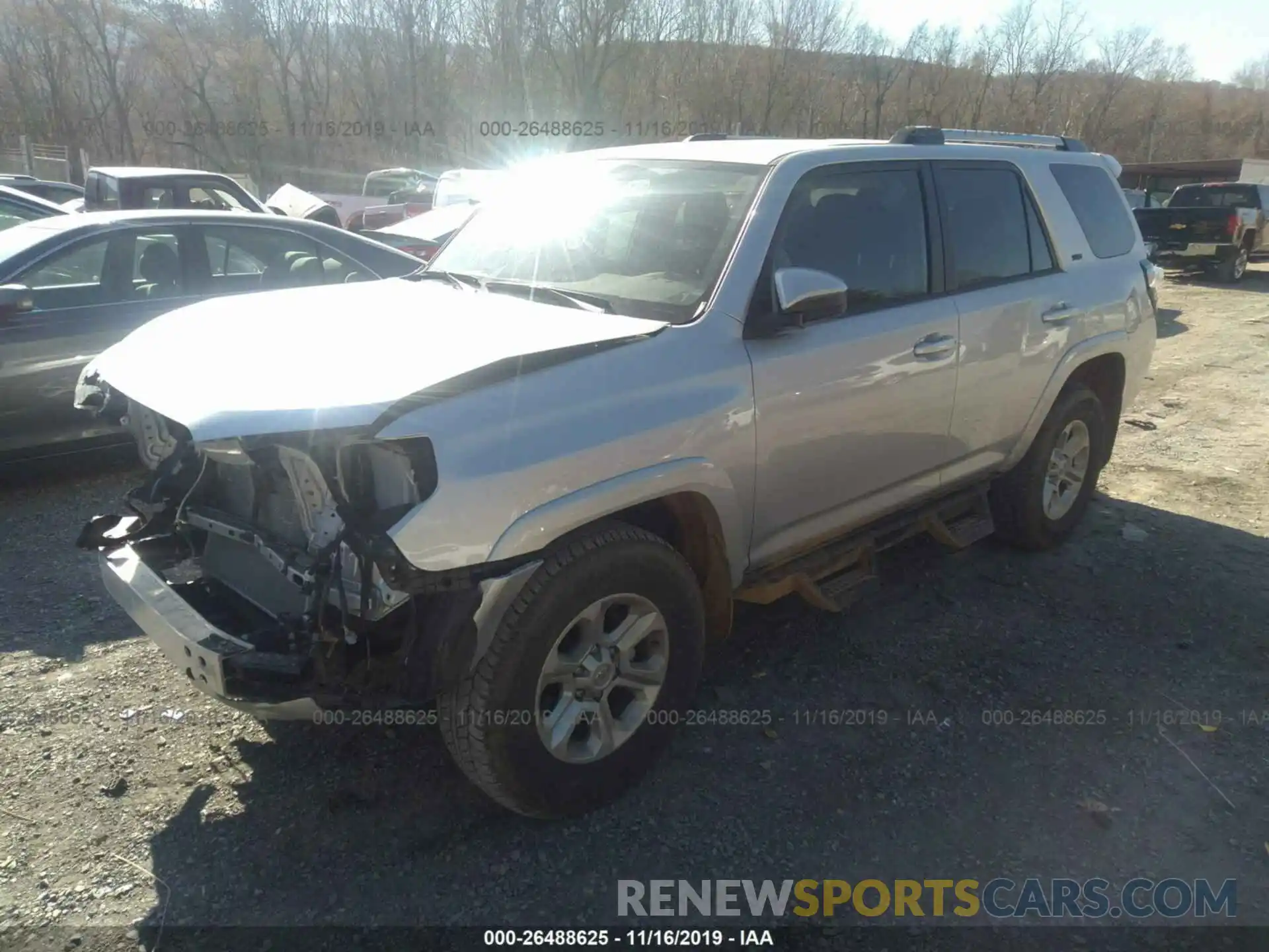 2 Photograph of a damaged car JTEBU5JR4K5691476 TOYOTA 4RUNNER 2019