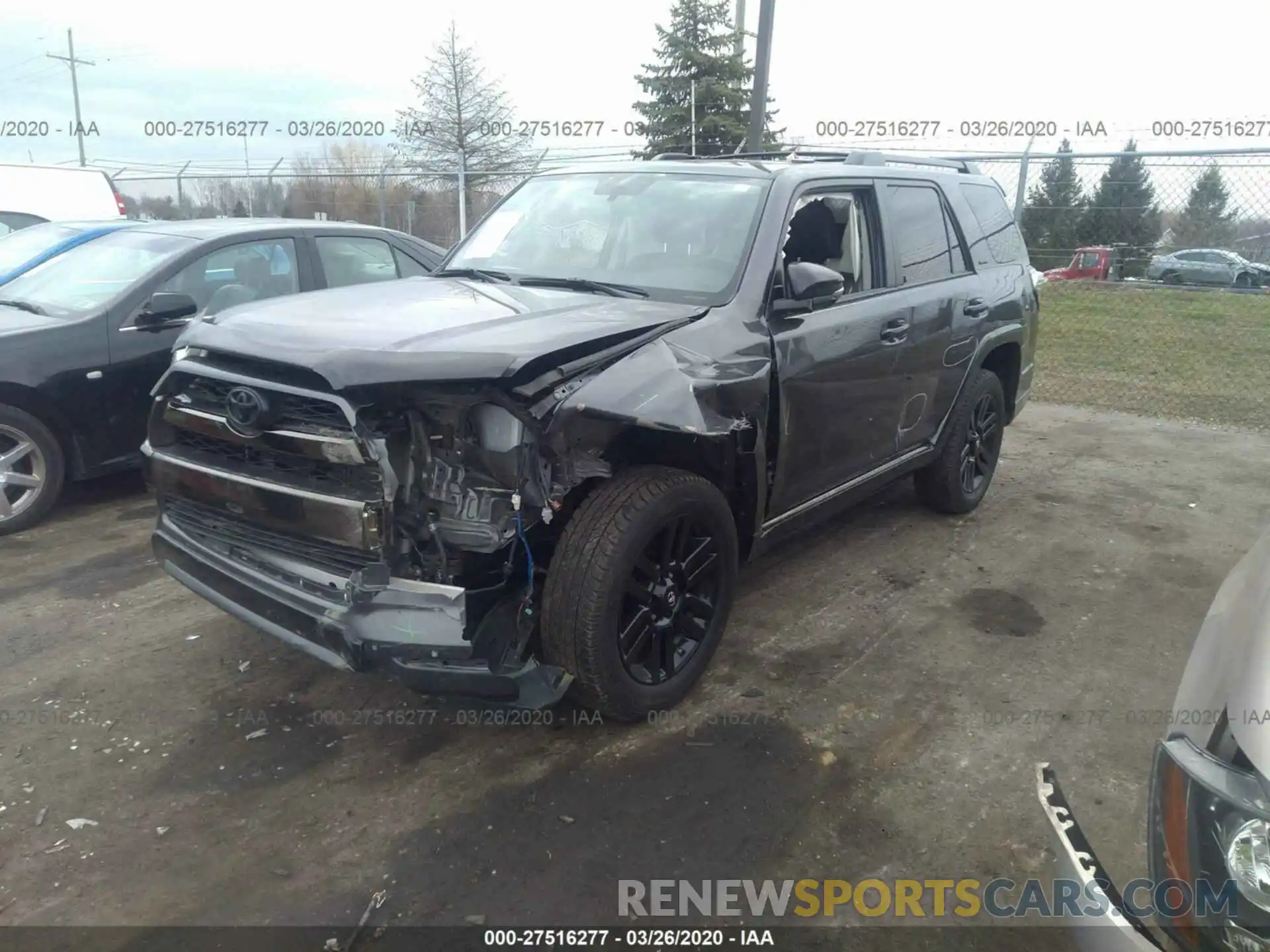 2 Photograph of a damaged car JTEBU5JR4K5691591 TOYOTA 4RUNNER 2019