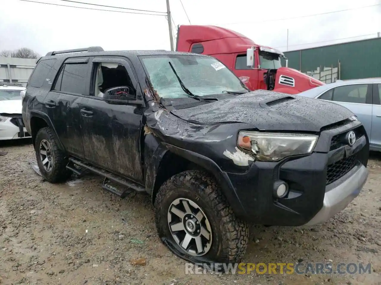 1 Photograph of a damaged car JTEBU5JR4K5693826 TOYOTA 4RUNNER 2019