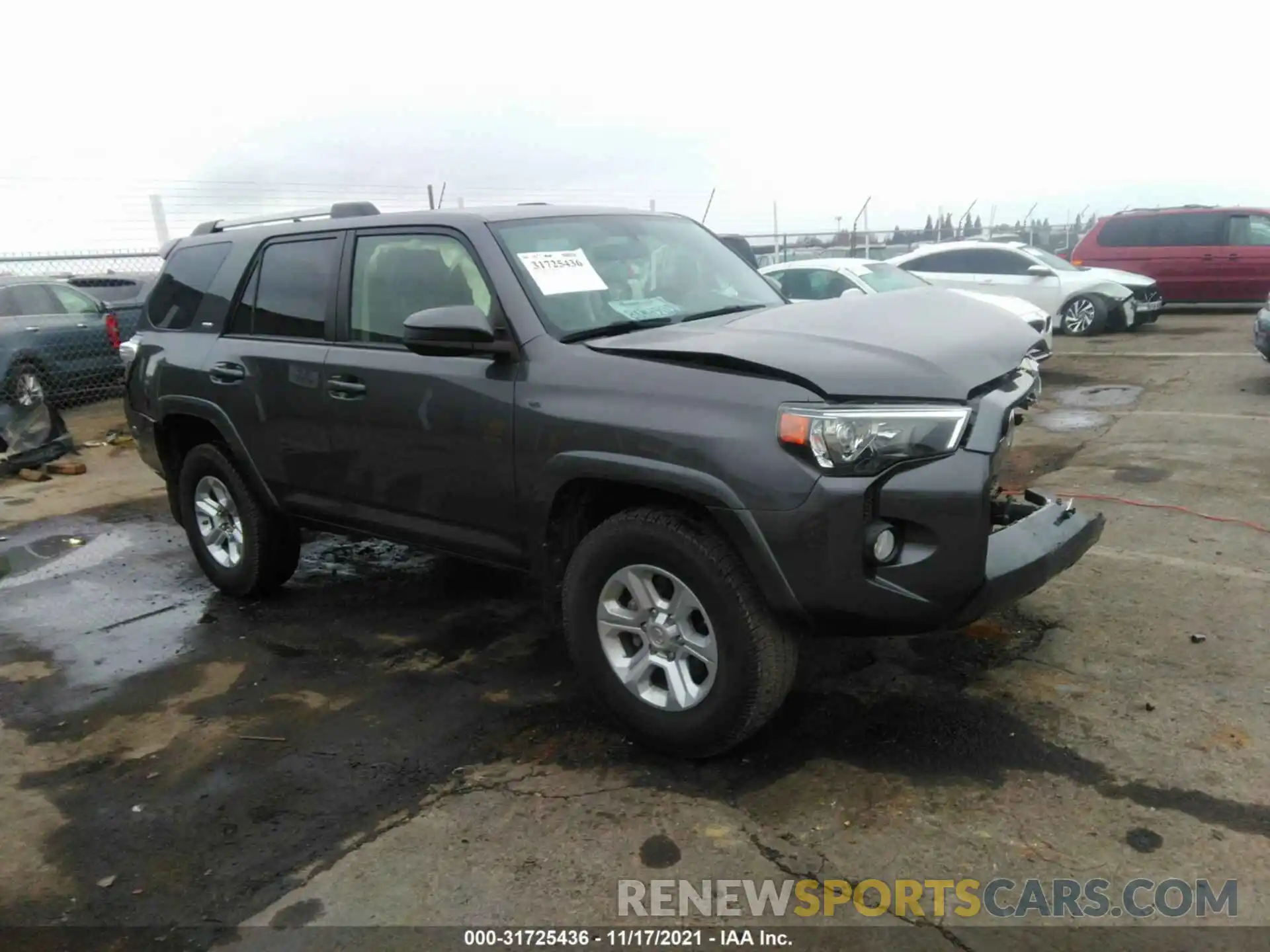 1 Photograph of a damaged car JTEBU5JR4K5694751 TOYOTA 4RUNNER 2019