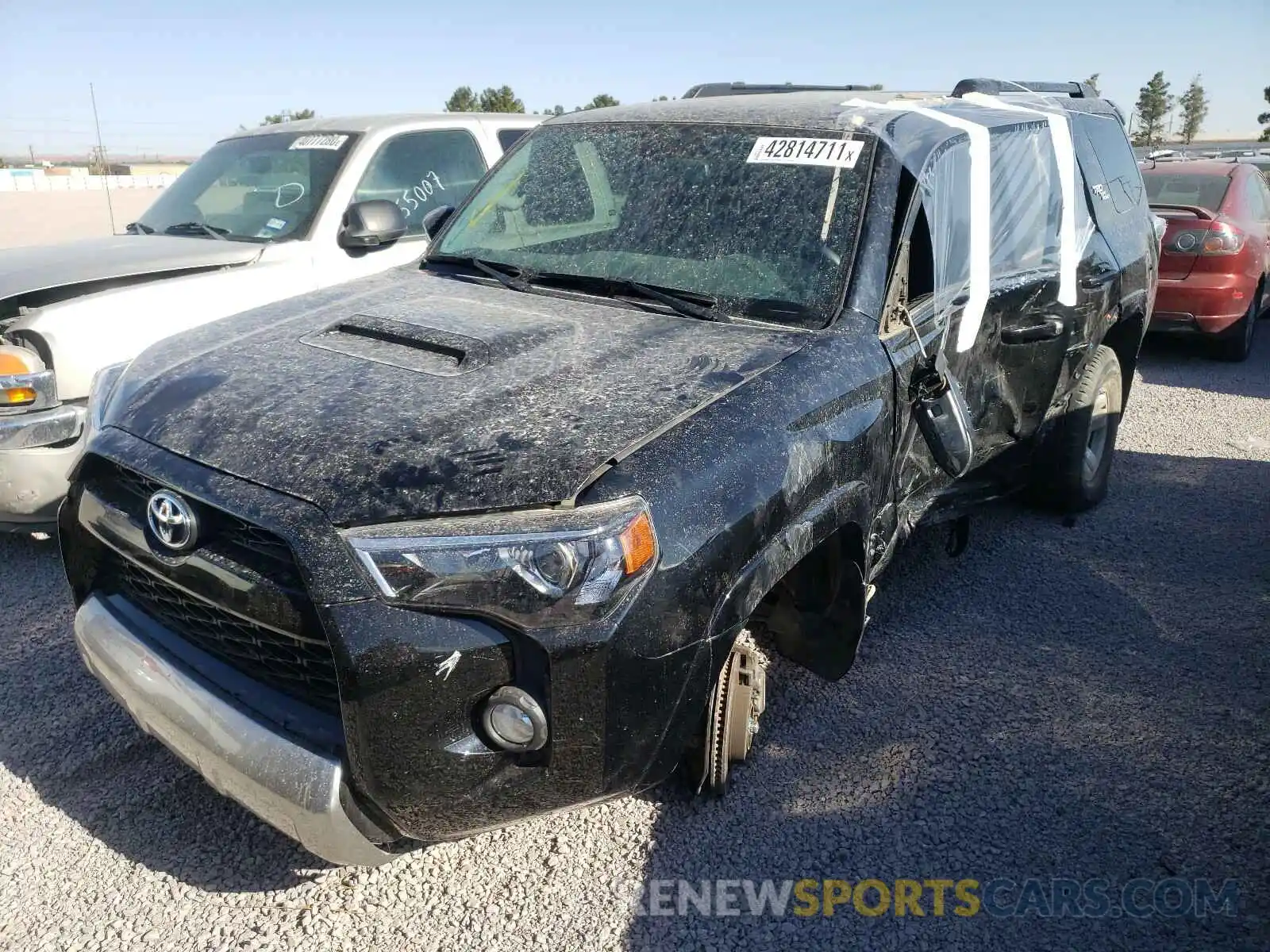 2 Photograph of a damaged car JTEBU5JR4K5699545 TOYOTA 4RUNNER 2019