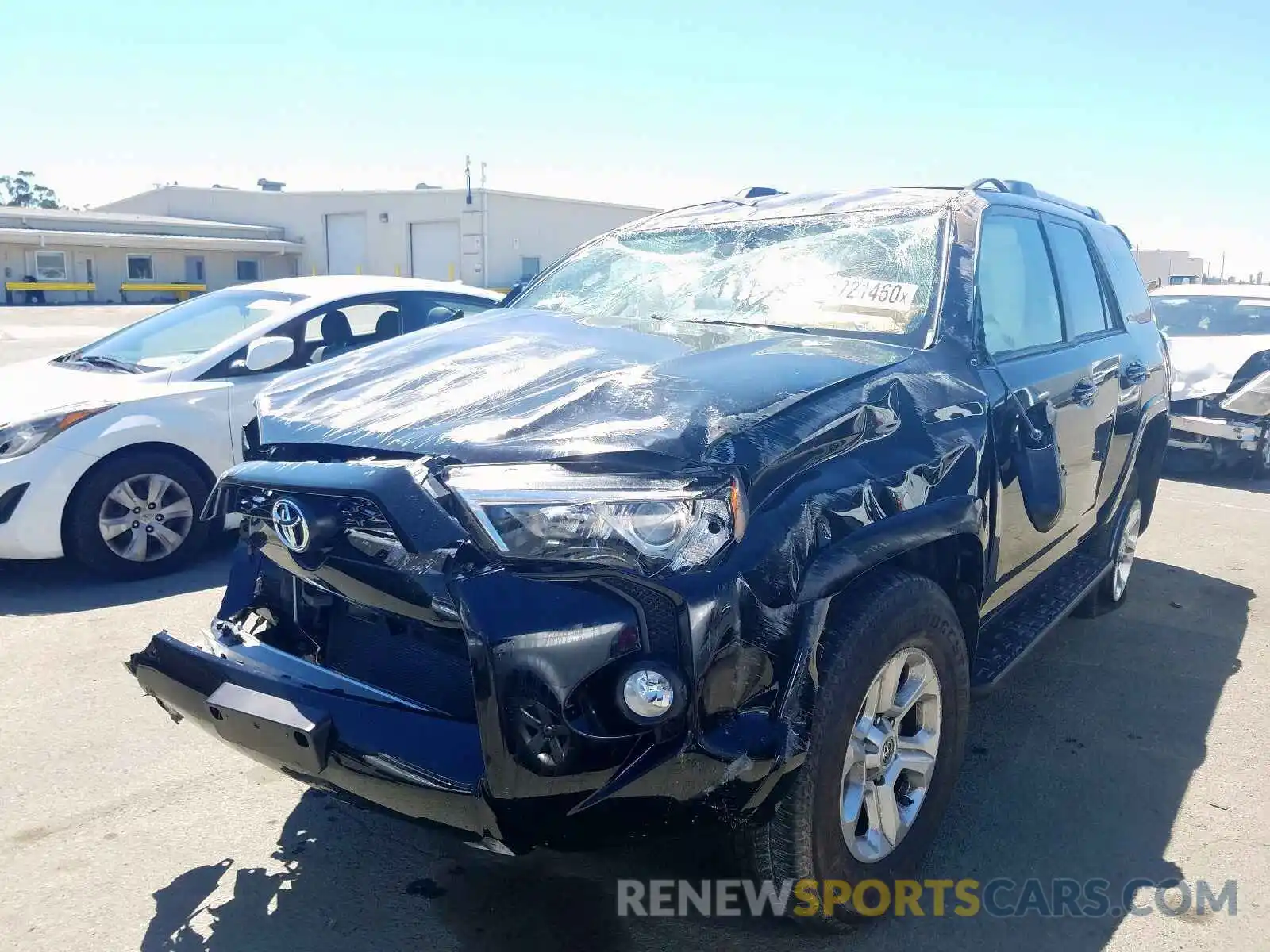 2 Photograph of a damaged car JTEBU5JR4K5701391 TOYOTA 4RUNNER 2019