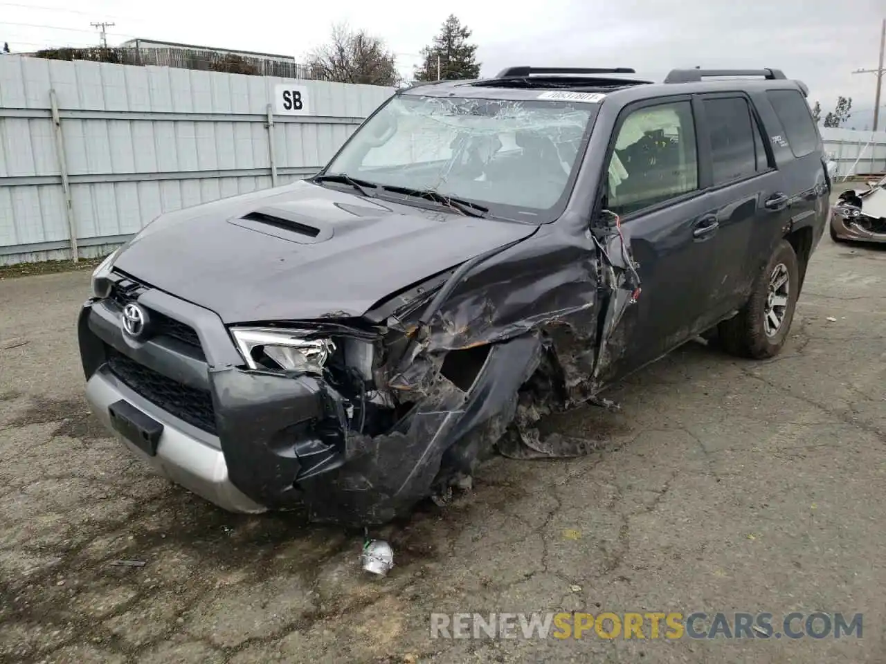 2 Photograph of a damaged car JTEBU5JR4K5704730 TOYOTA 4RUNNER 2019