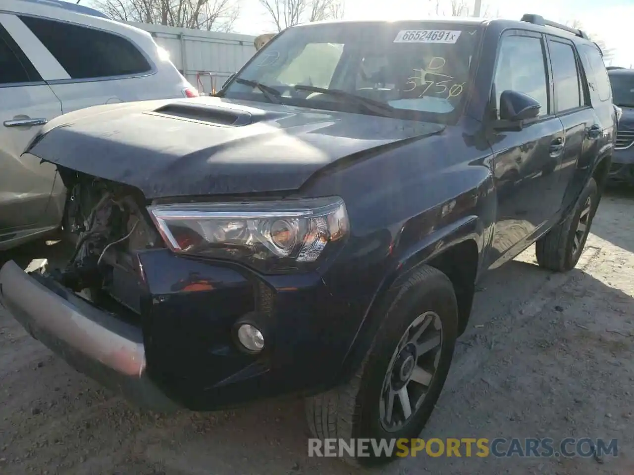 2 Photograph of a damaged car JTEBU5JR4K5705750 TOYOTA 4RUNNER 2019