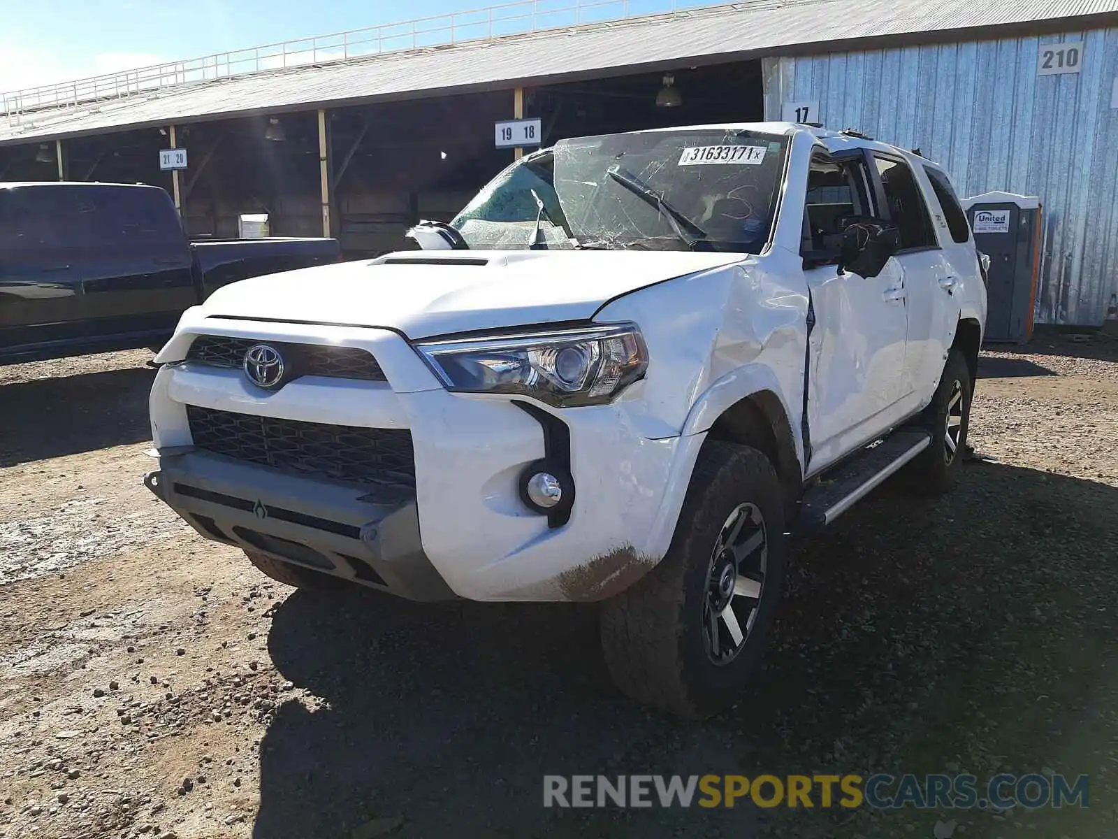 2 Photograph of a damaged car JTEBU5JR4K5705831 TOYOTA 4RUNNER 2019