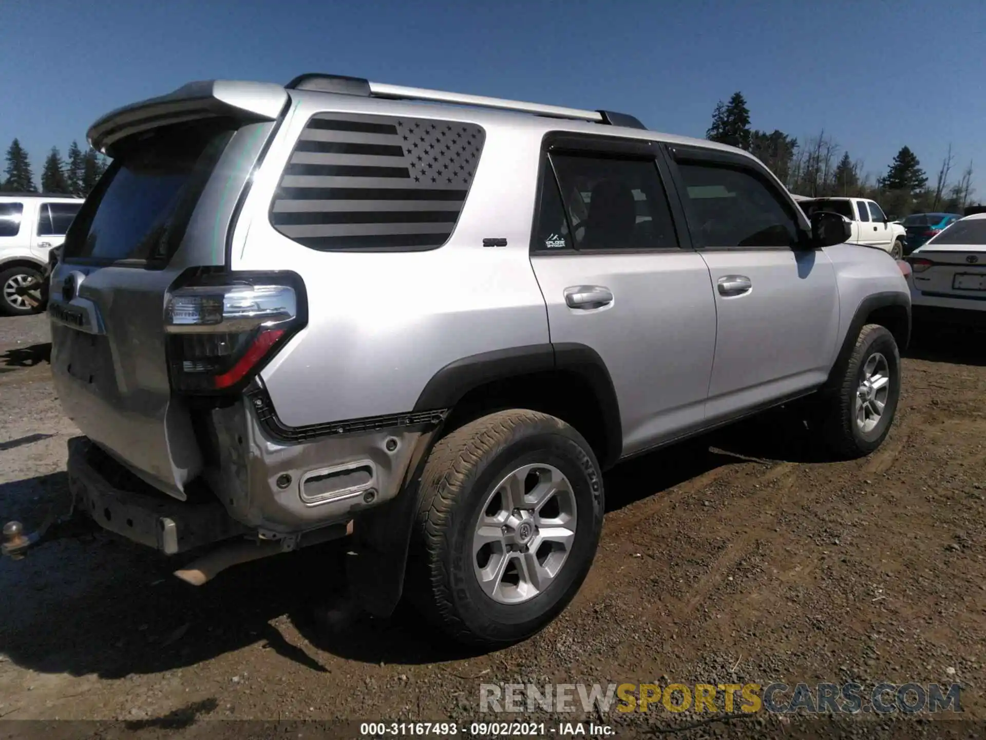 4 Фотография поврежденного автомобиля JTEBU5JR4K5706381 TOYOTA 4RUNNER 2019