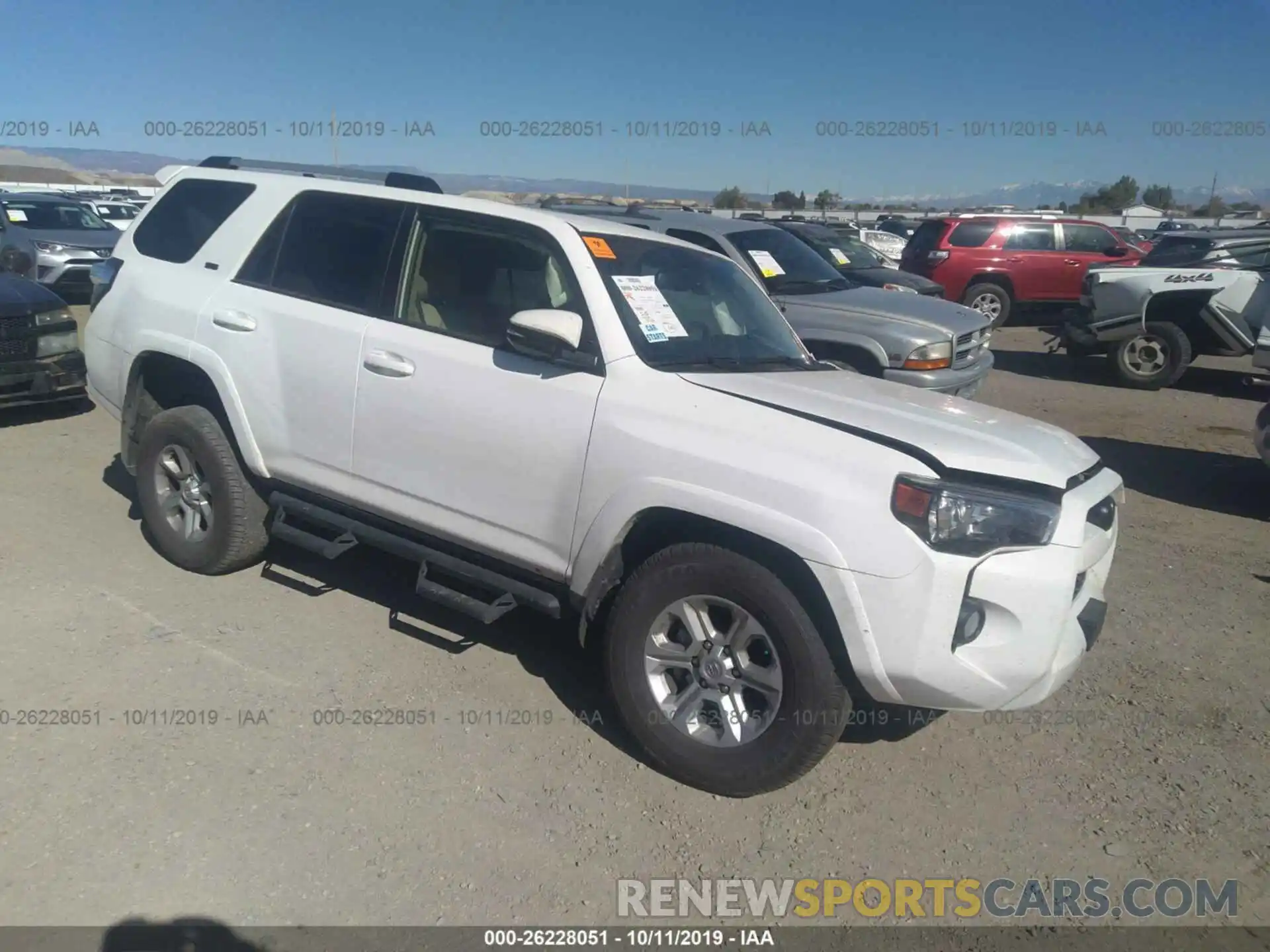 1 Photograph of a damaged car JTEBU5JR4K5709779 TOYOTA 4RUNNER 2019