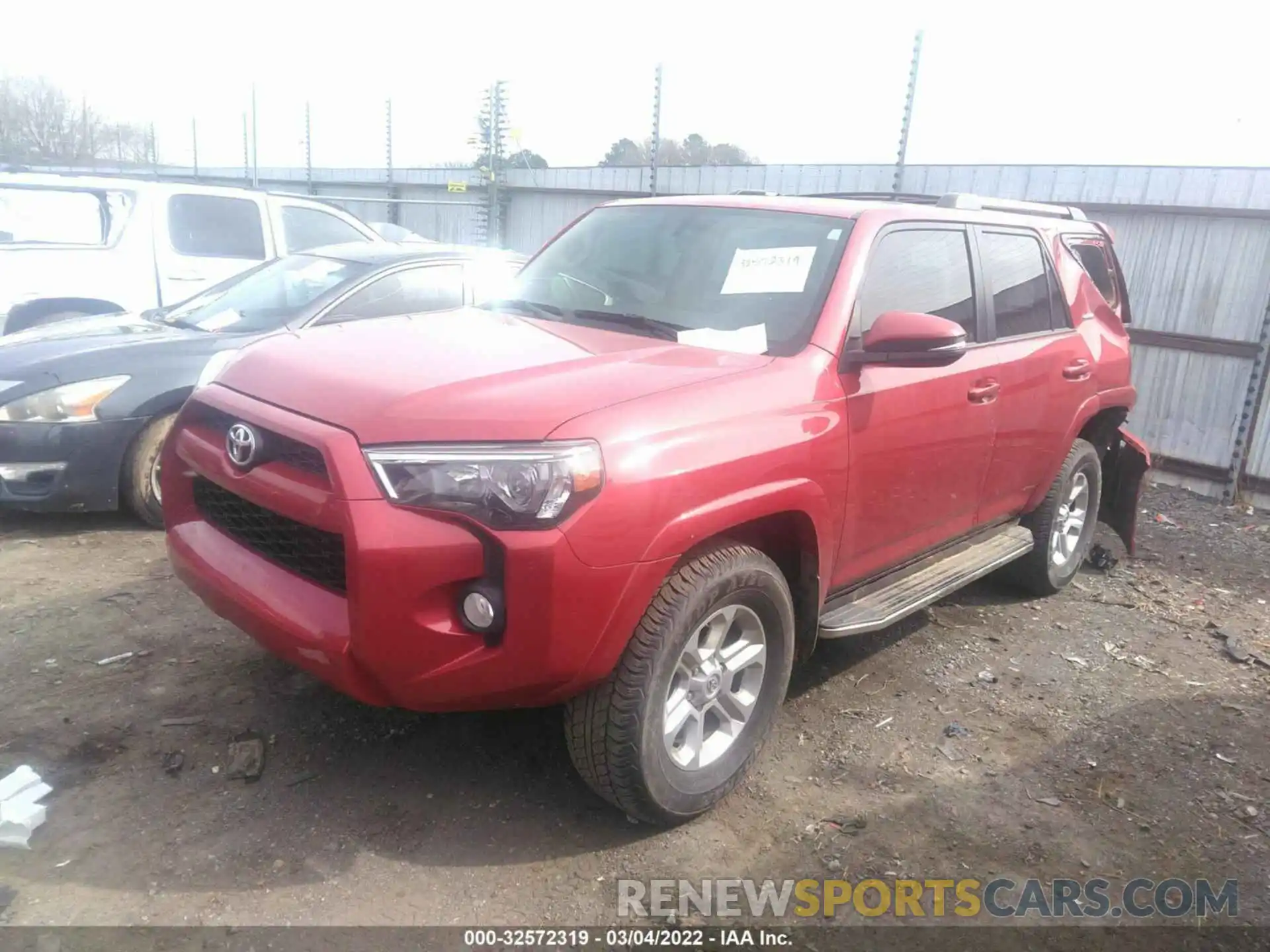 2 Photograph of a damaged car JTEBU5JR4K5710687 TOYOTA 4RUNNER 2019