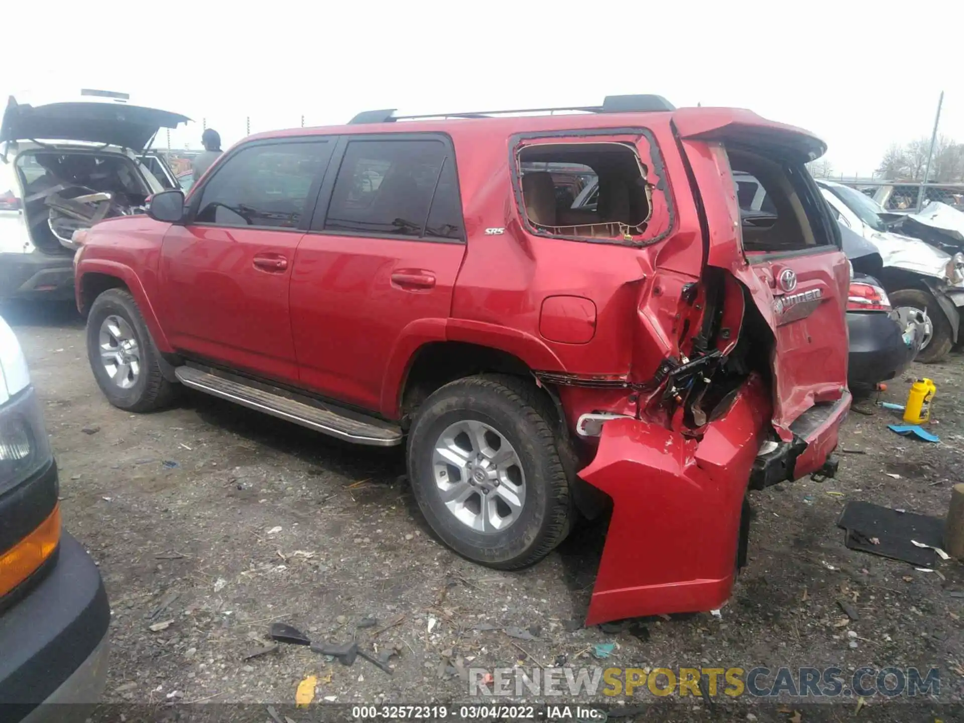 3 Photograph of a damaged car JTEBU5JR4K5710687 TOYOTA 4RUNNER 2019