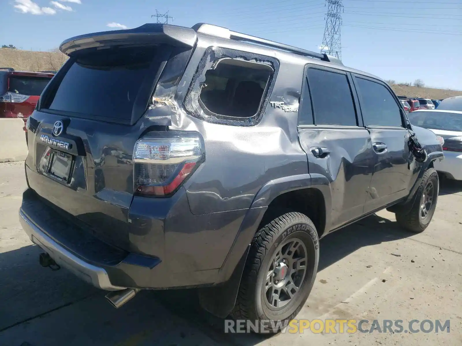 4 Фотография поврежденного автомобиля JTEBU5JR4K5716098 TOYOTA 4RUNNER 2019