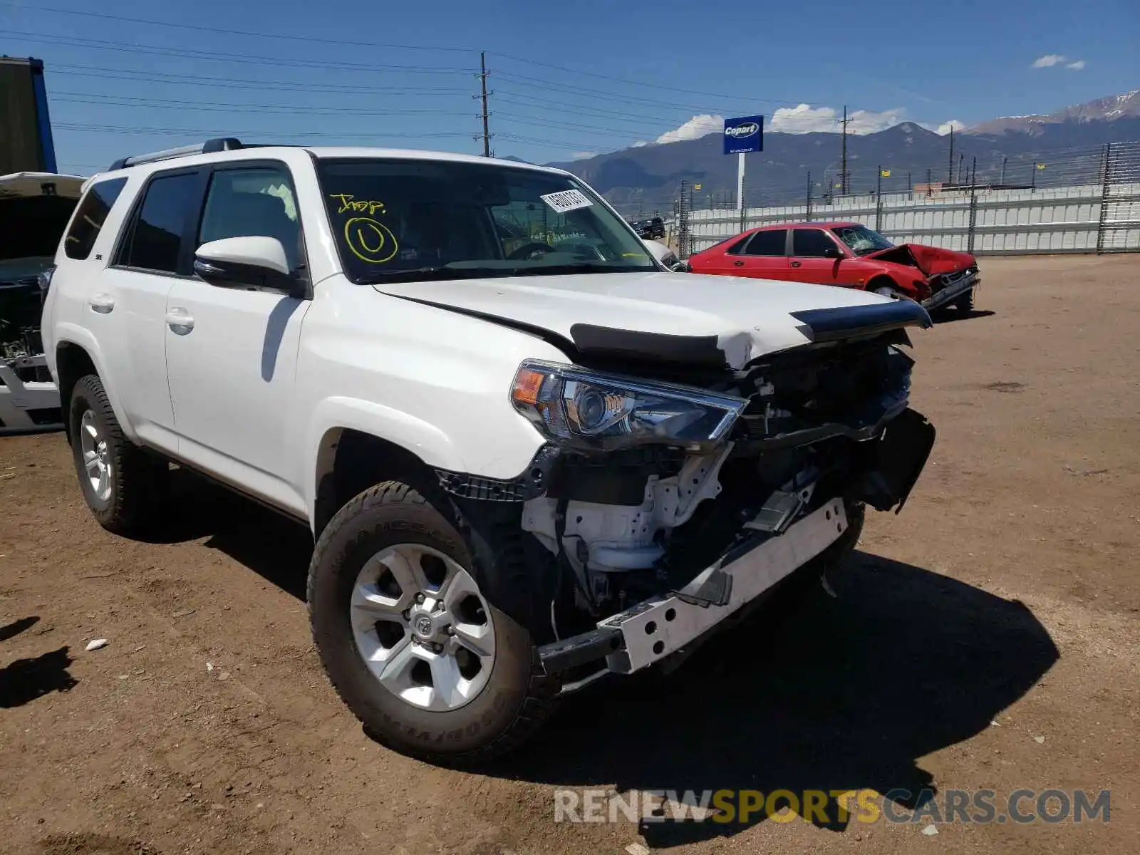 1 Photograph of a damaged car JTEBU5JR4K5716490 TOYOTA 4RUNNER 2019