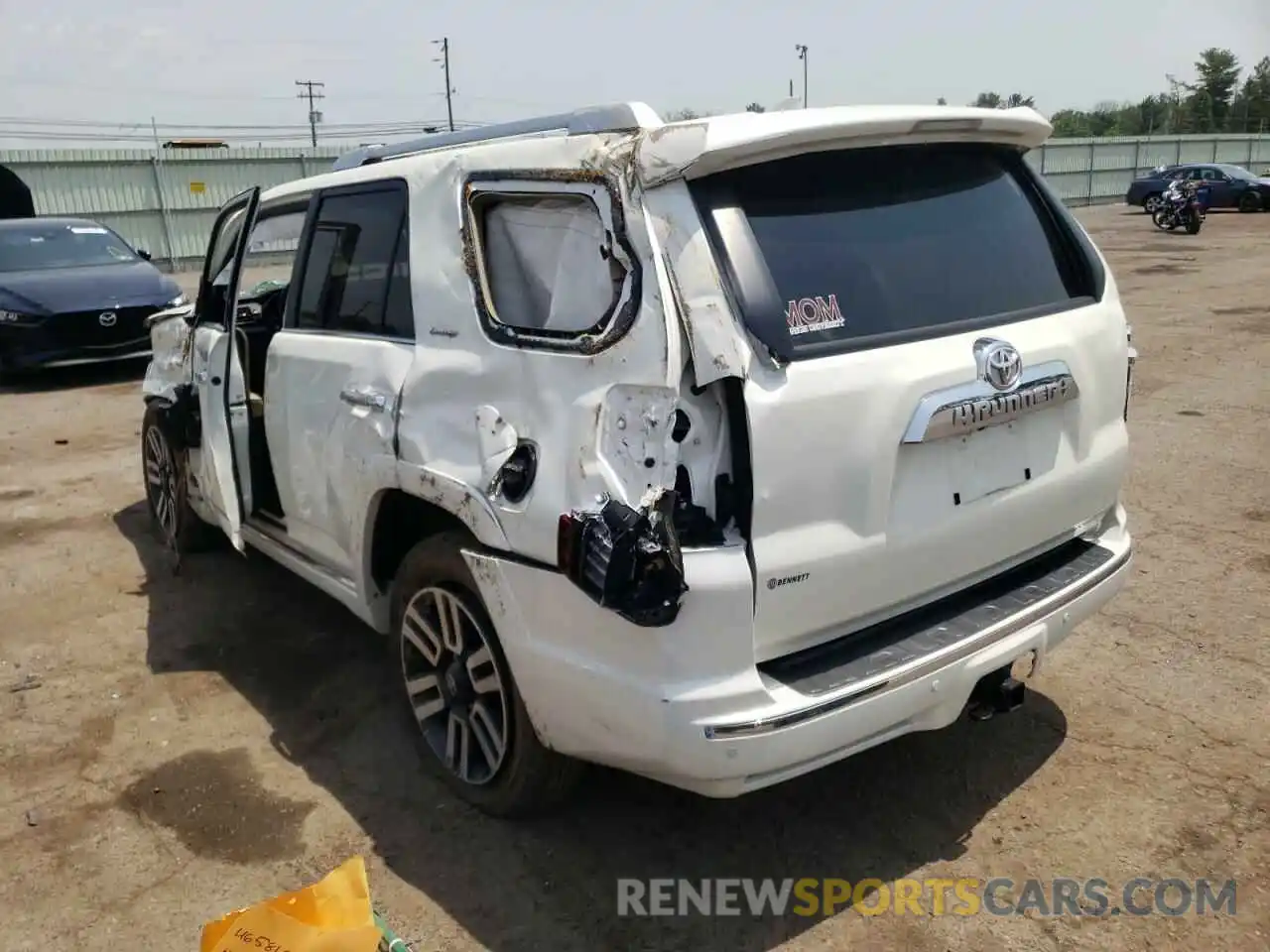 3 Photograph of a damaged car JTEBU5JR4K5717526 TOYOTA 4RUNNER 2019