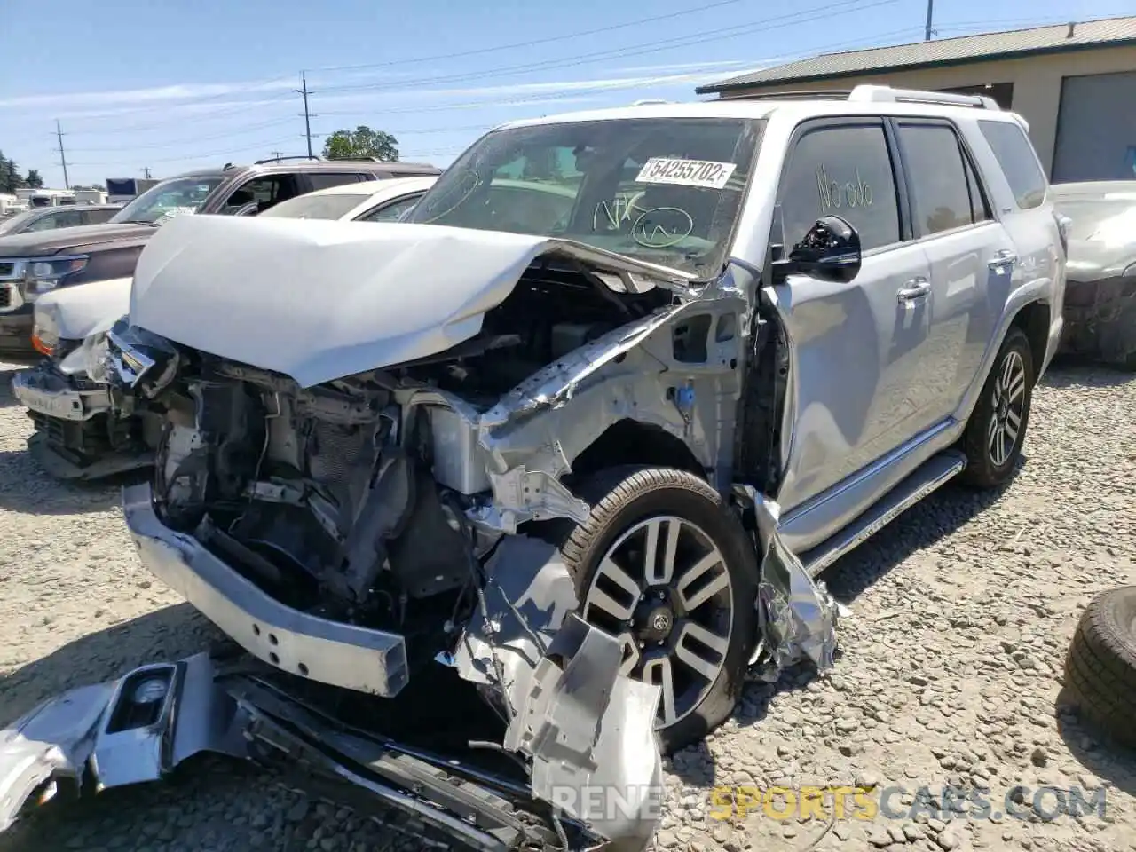 2 Photograph of a damaged car JTEBU5JR4K5718563 TOYOTA 4RUNNER 2019