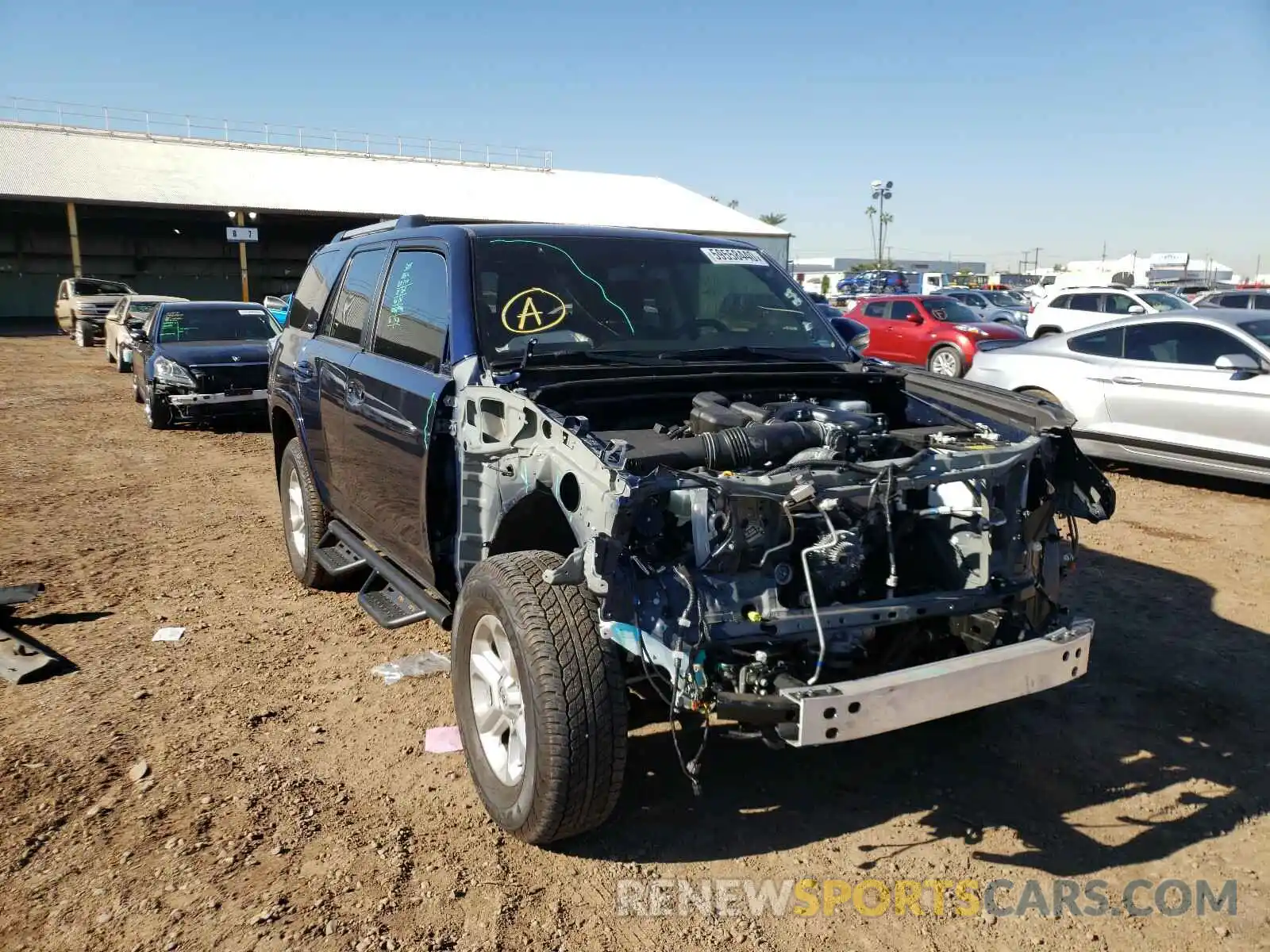 1 Photograph of a damaged car JTEBU5JR4K5719423 TOYOTA 4RUNNER 2019