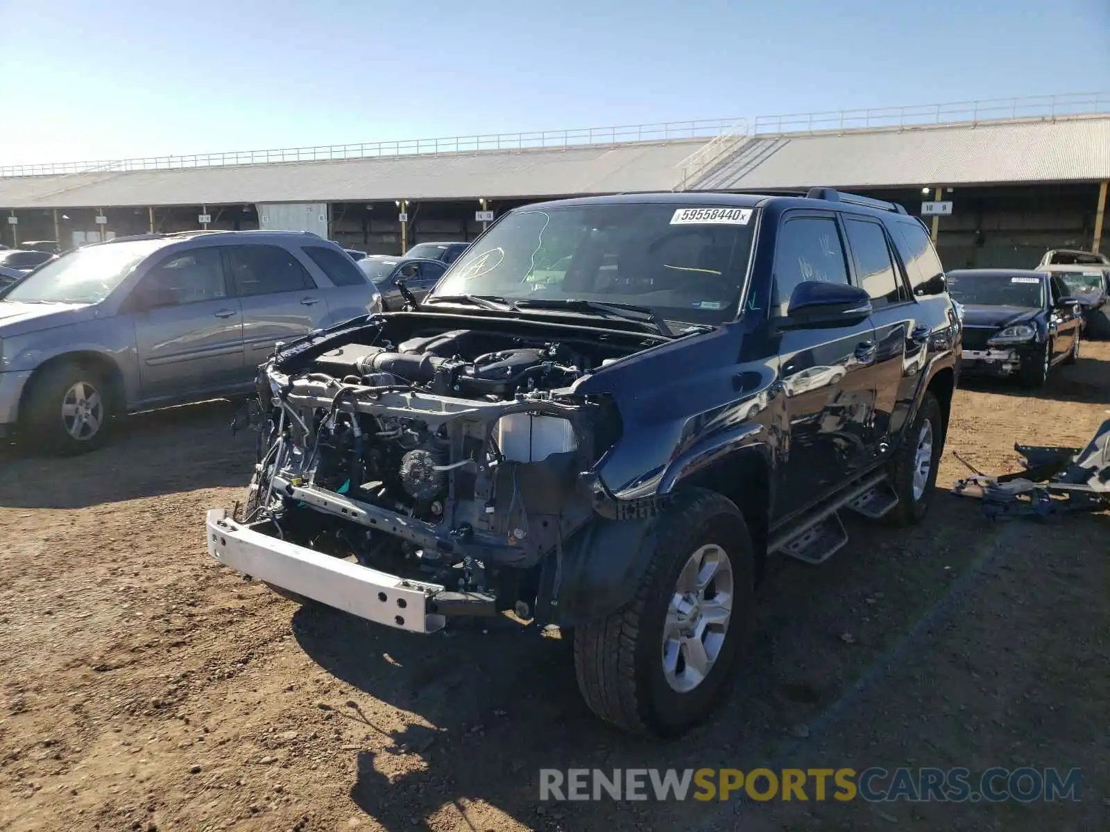 2 Photograph of a damaged car JTEBU5JR4K5719423 TOYOTA 4RUNNER 2019