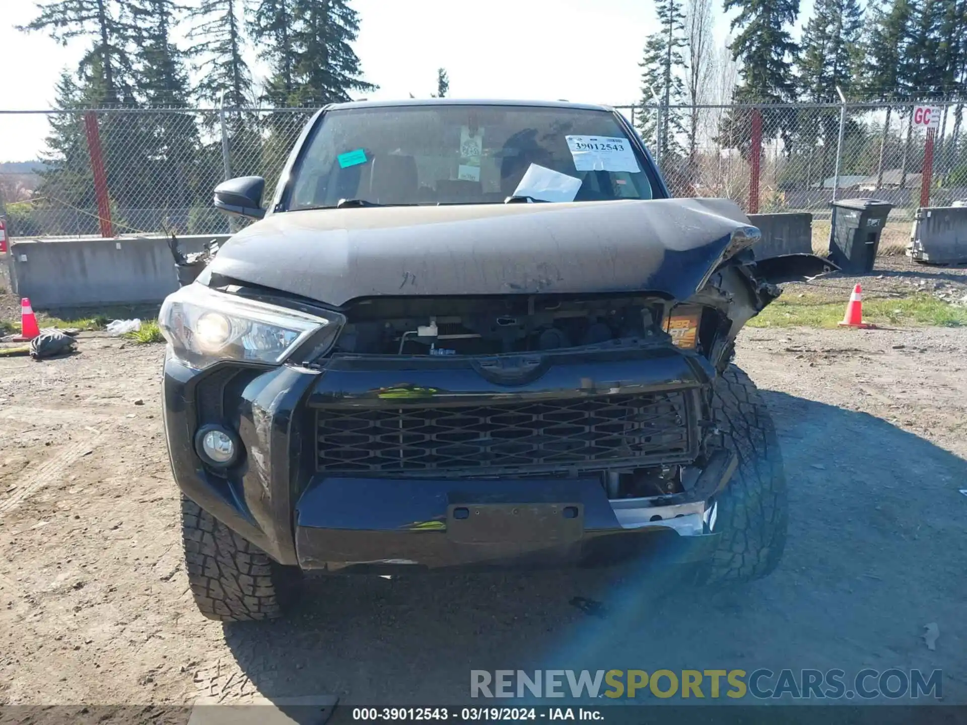 12 Photograph of a damaged car JTEBU5JR4K5721656 TOYOTA 4RUNNER 2019