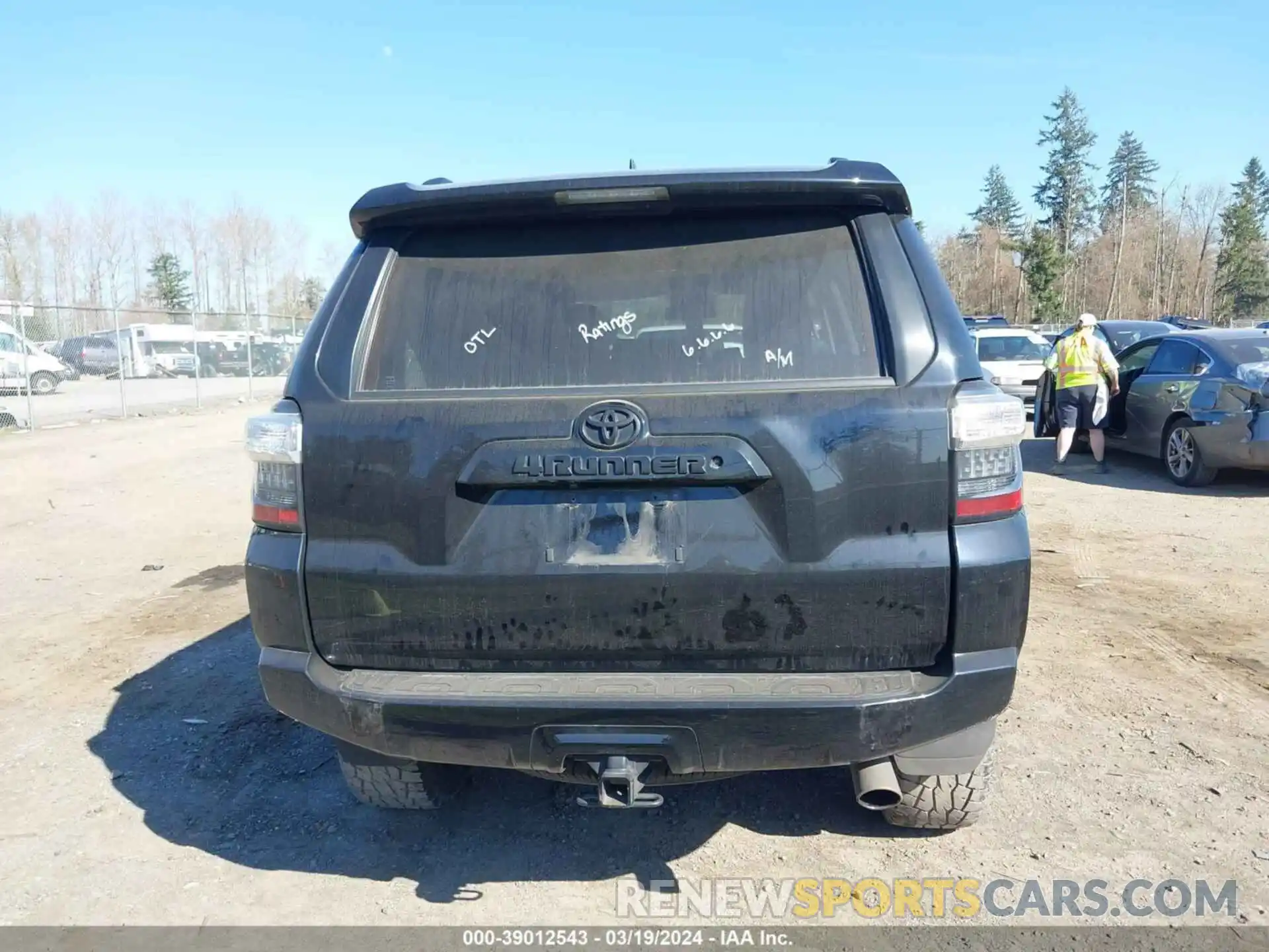 16 Photograph of a damaged car JTEBU5JR4K5721656 TOYOTA 4RUNNER 2019