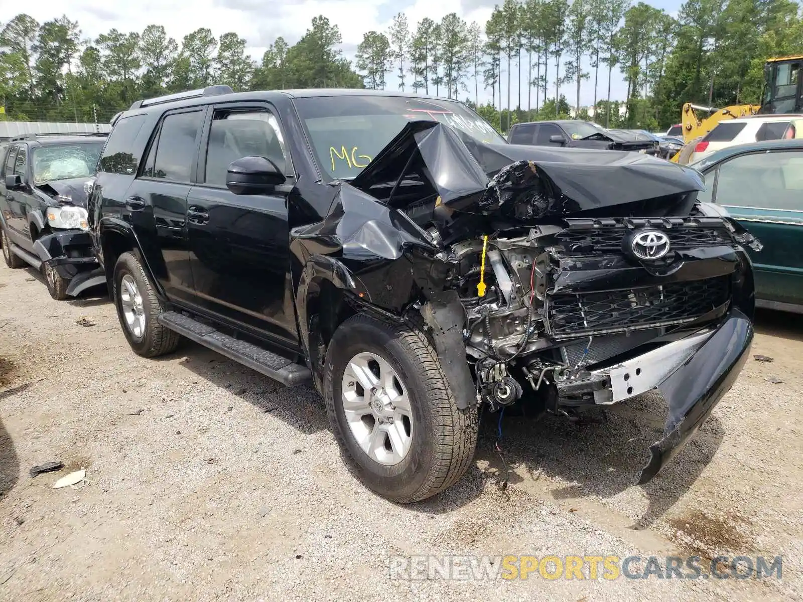 1 Photograph of a damaged car JTEBU5JR4K5722354 TOYOTA 4RUNNER 2019