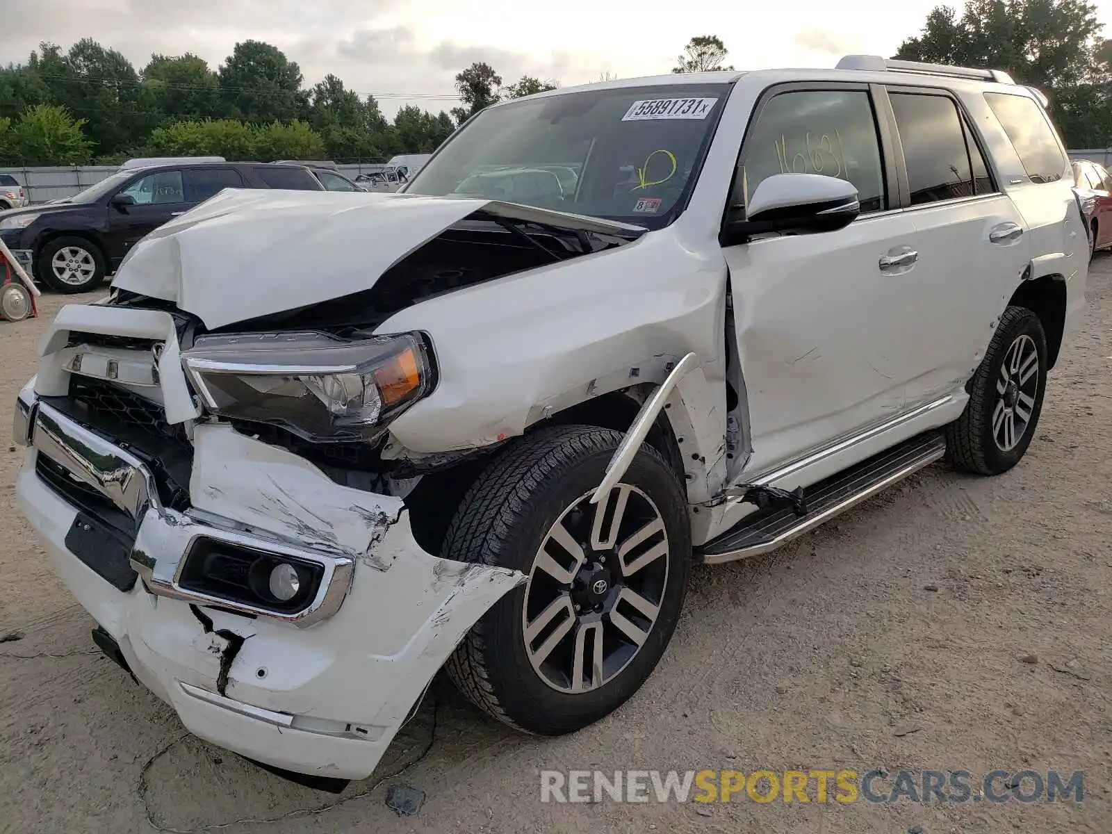 2 Photograph of a damaged car JTEBU5JR4K5728686 TOYOTA 4RUNNER 2019