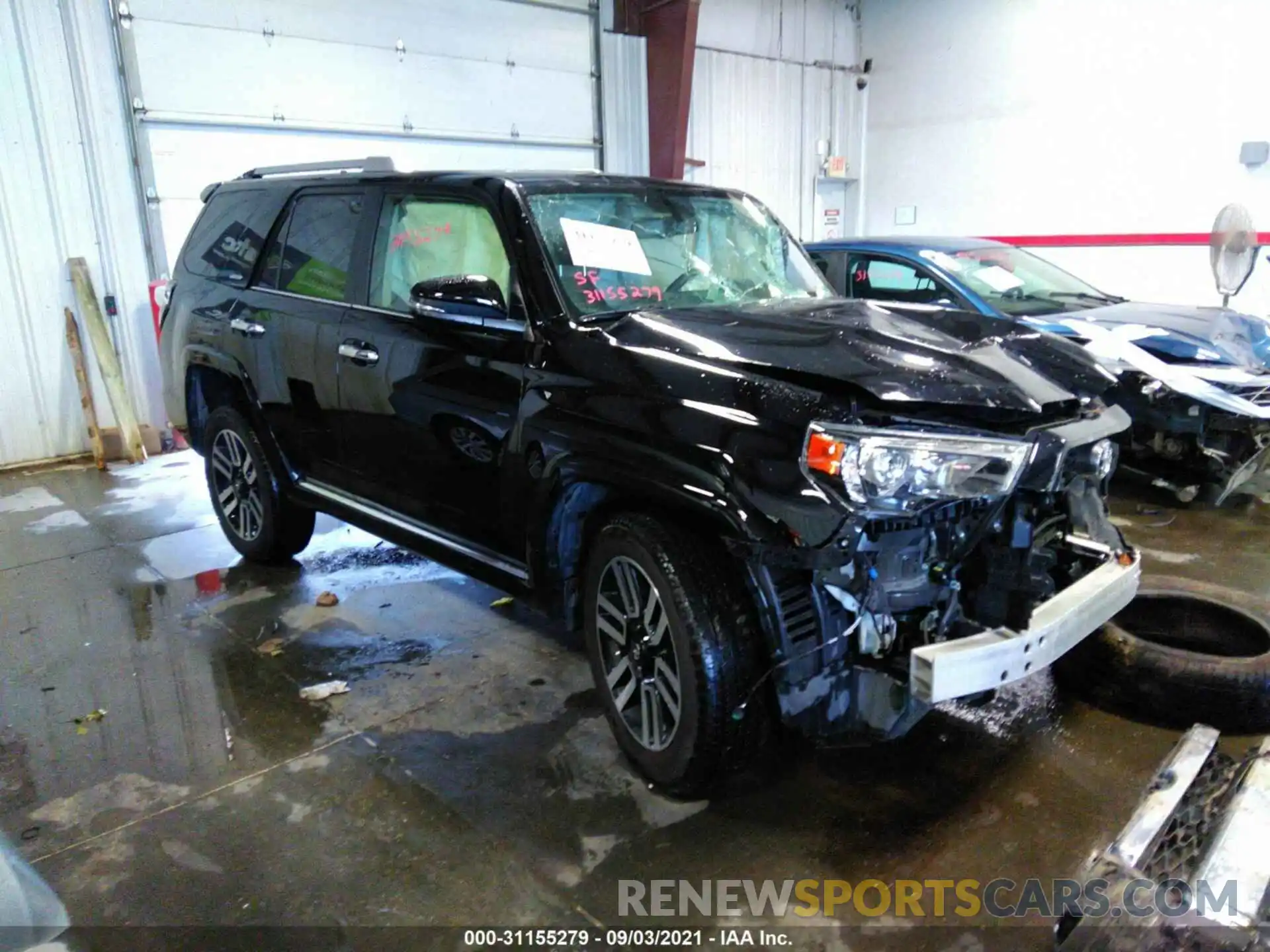 1 Photograph of a damaged car JTEBU5JR4K5733628 TOYOTA 4RUNNER 2019