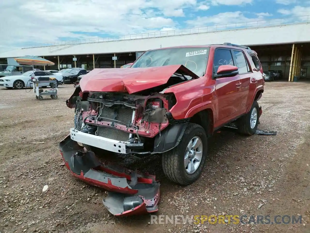 2 Photograph of a damaged car JTEBU5JR5K5617953 TOYOTA 4RUNNER 2019