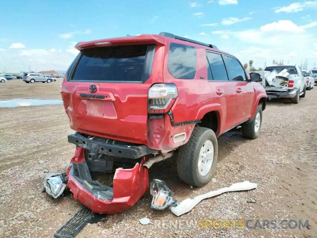 4 Photograph of a damaged car JTEBU5JR5K5617953 TOYOTA 4RUNNER 2019