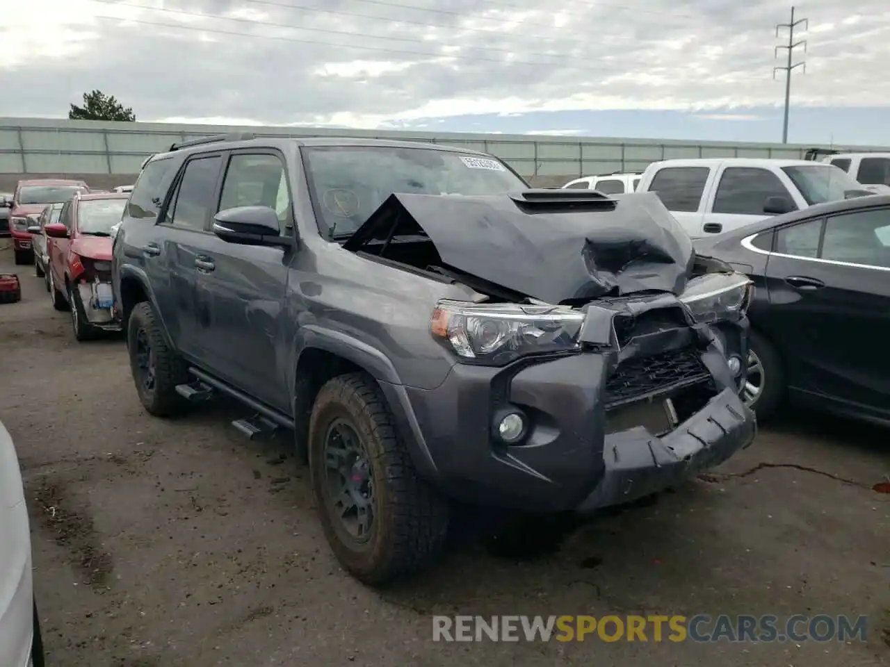 1 Photograph of a damaged car JTEBU5JR5K5619069 TOYOTA 4RUNNER 2019