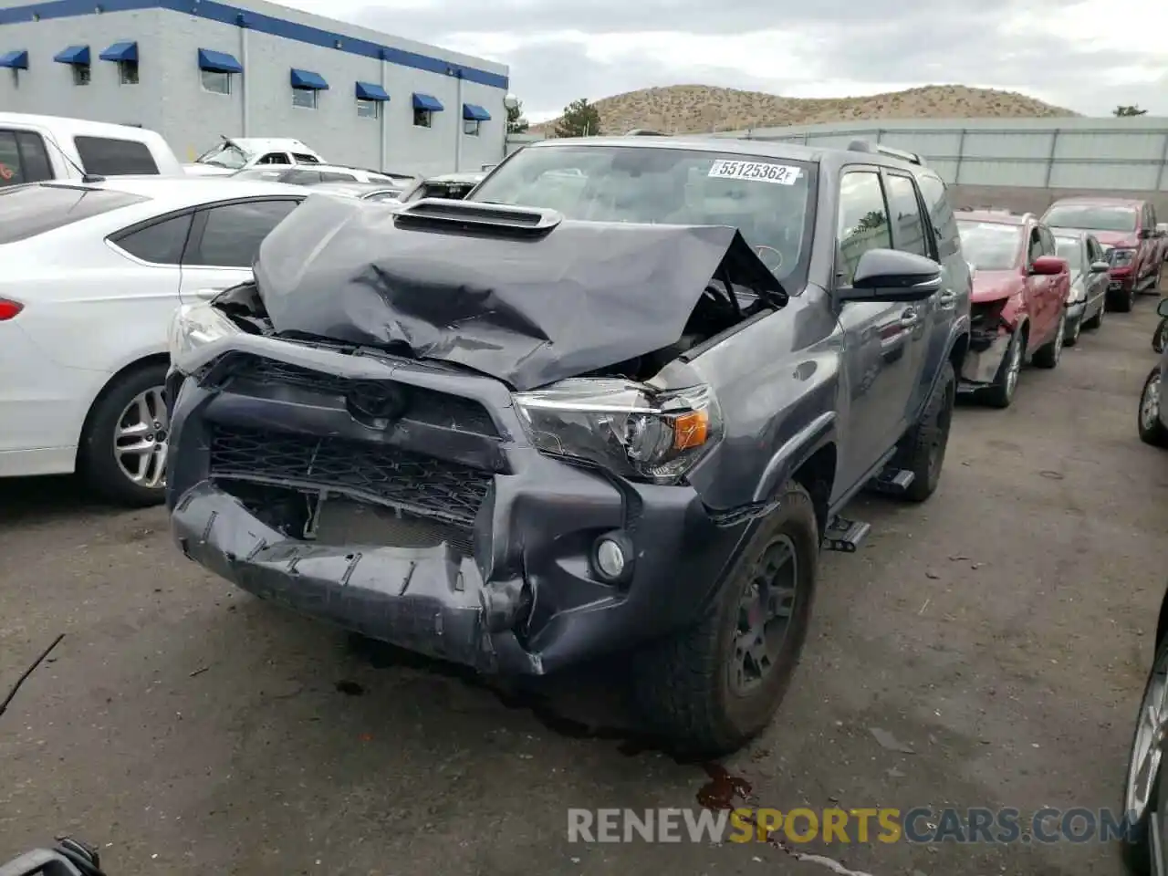 2 Photograph of a damaged car JTEBU5JR5K5619069 TOYOTA 4RUNNER 2019