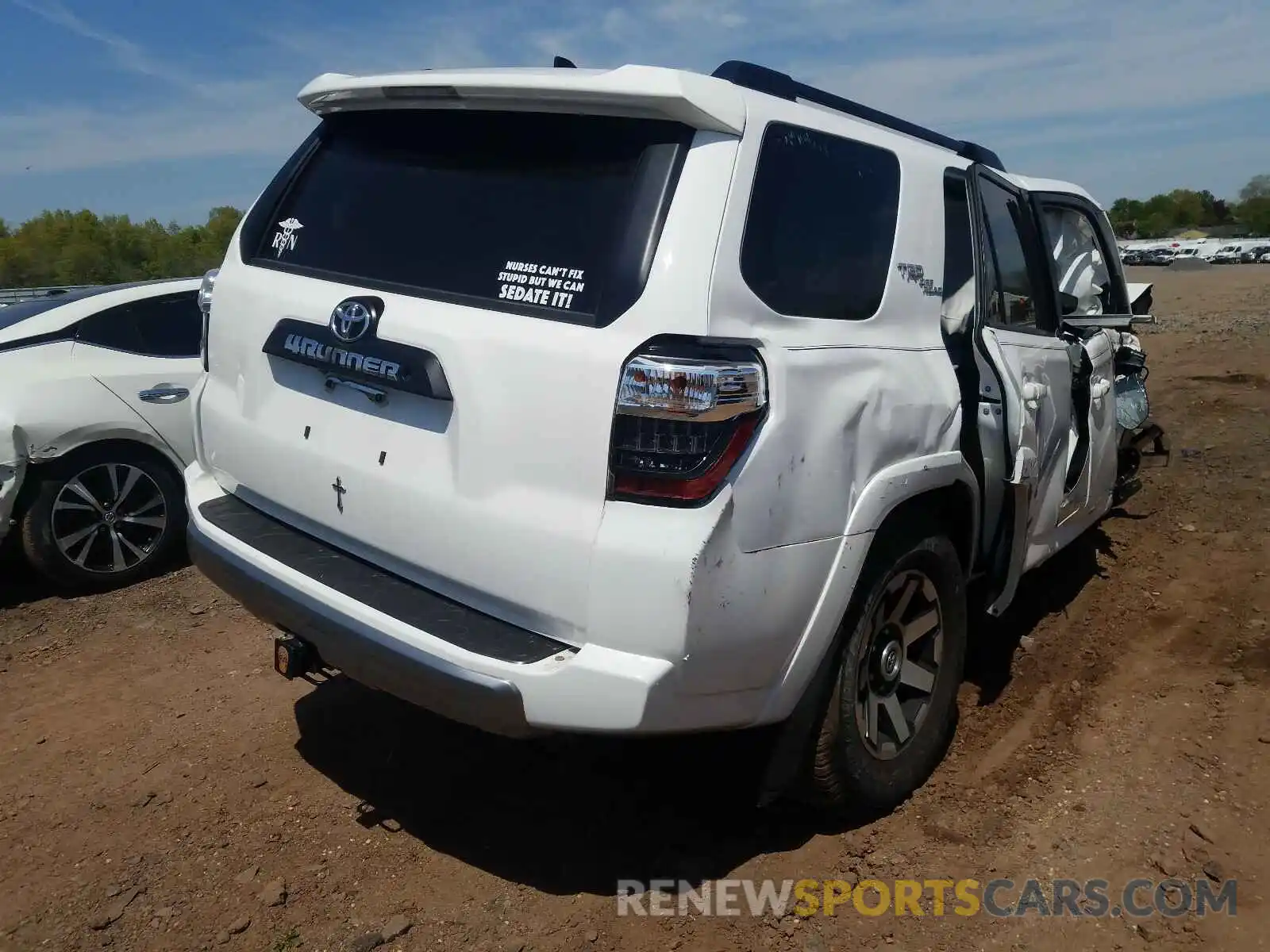 4 Photograph of a damaged car JTEBU5JR5K5623140 TOYOTA 4RUNNER 2019