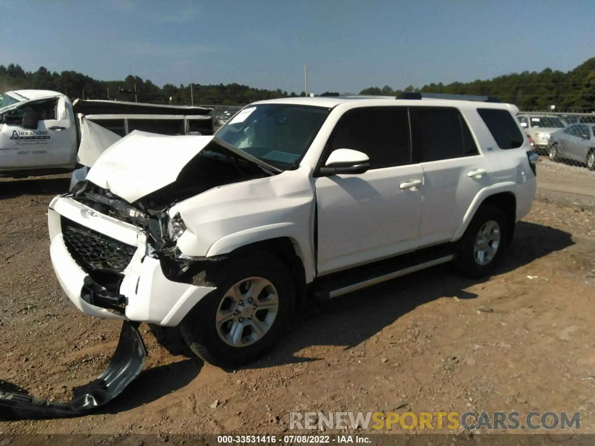 2 Photograph of a damaged car JTEBU5JR5K5626510 TOYOTA 4RUNNER 2019