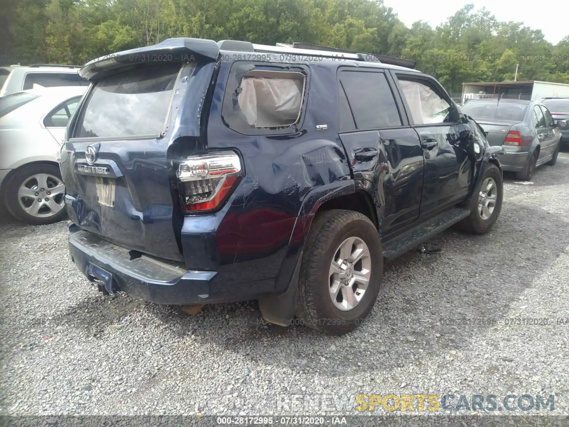 4 Фотография поврежденного автомобиля JTEBU5JR5K5626894 TOYOTA 4RUNNER 2019