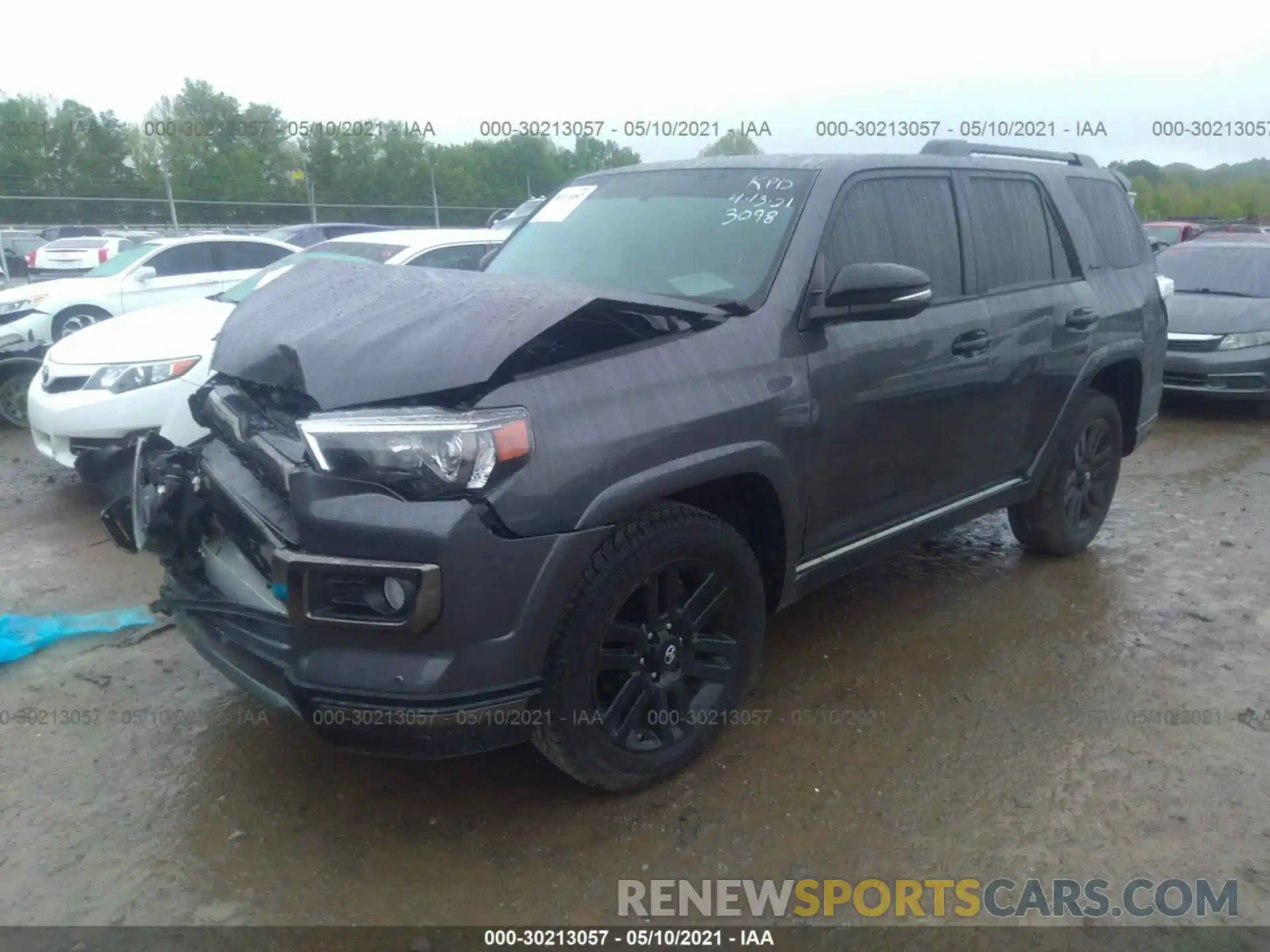 2 Photograph of a damaged car JTEBU5JR5K5633098 TOYOTA 4RUNNER 2019