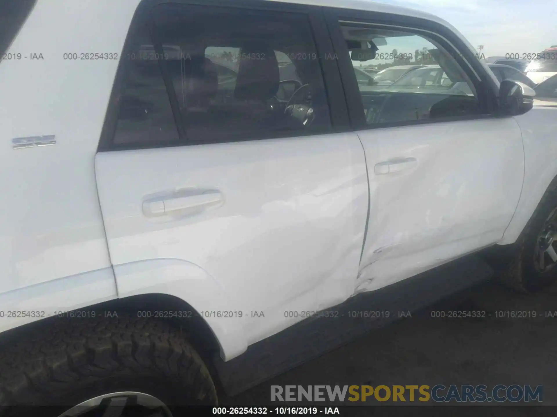 6 Photograph of a damaged car JTEBU5JR5K5643906 TOYOTA 4RUNNER 2019