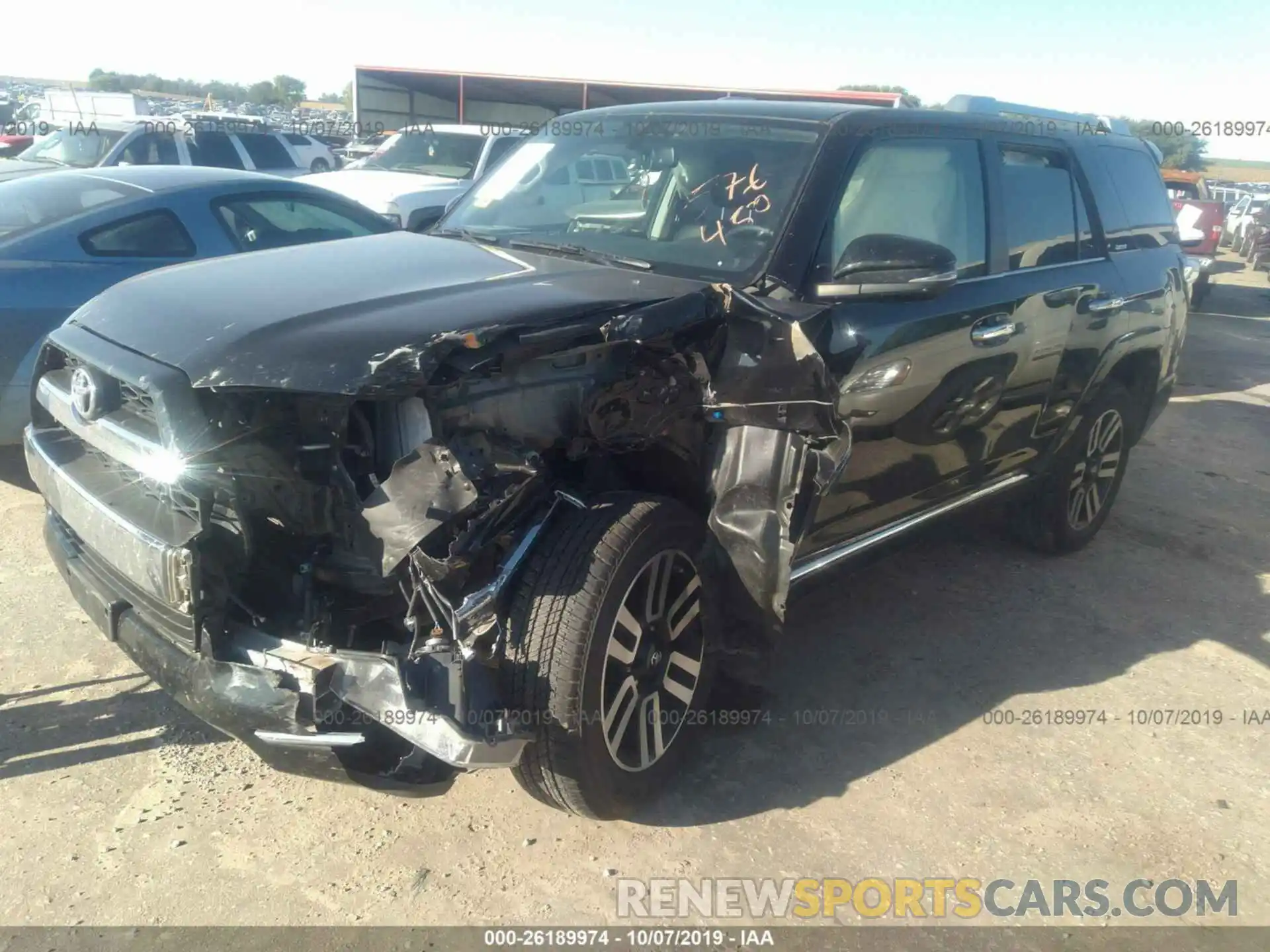 2 Photograph of a damaged car JTEBU5JR5K5644408 TOYOTA 4RUNNER 2019