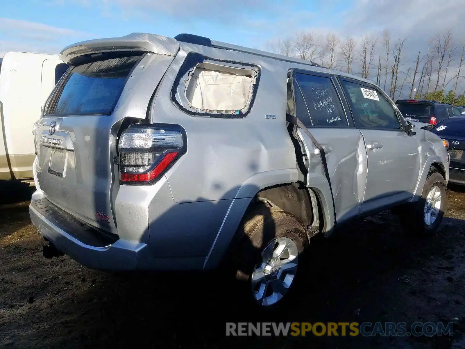 4 Photograph of a damaged car JTEBU5JR5K5652590 TOYOTA 4RUNNER 2019