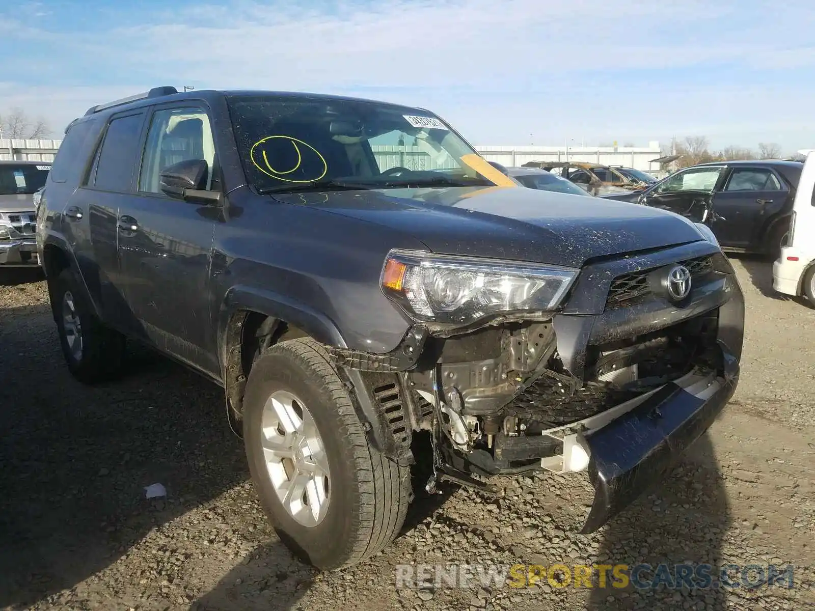 1 Photograph of a damaged car JTEBU5JR5K5657045 TOYOTA 4RUNNER 2019